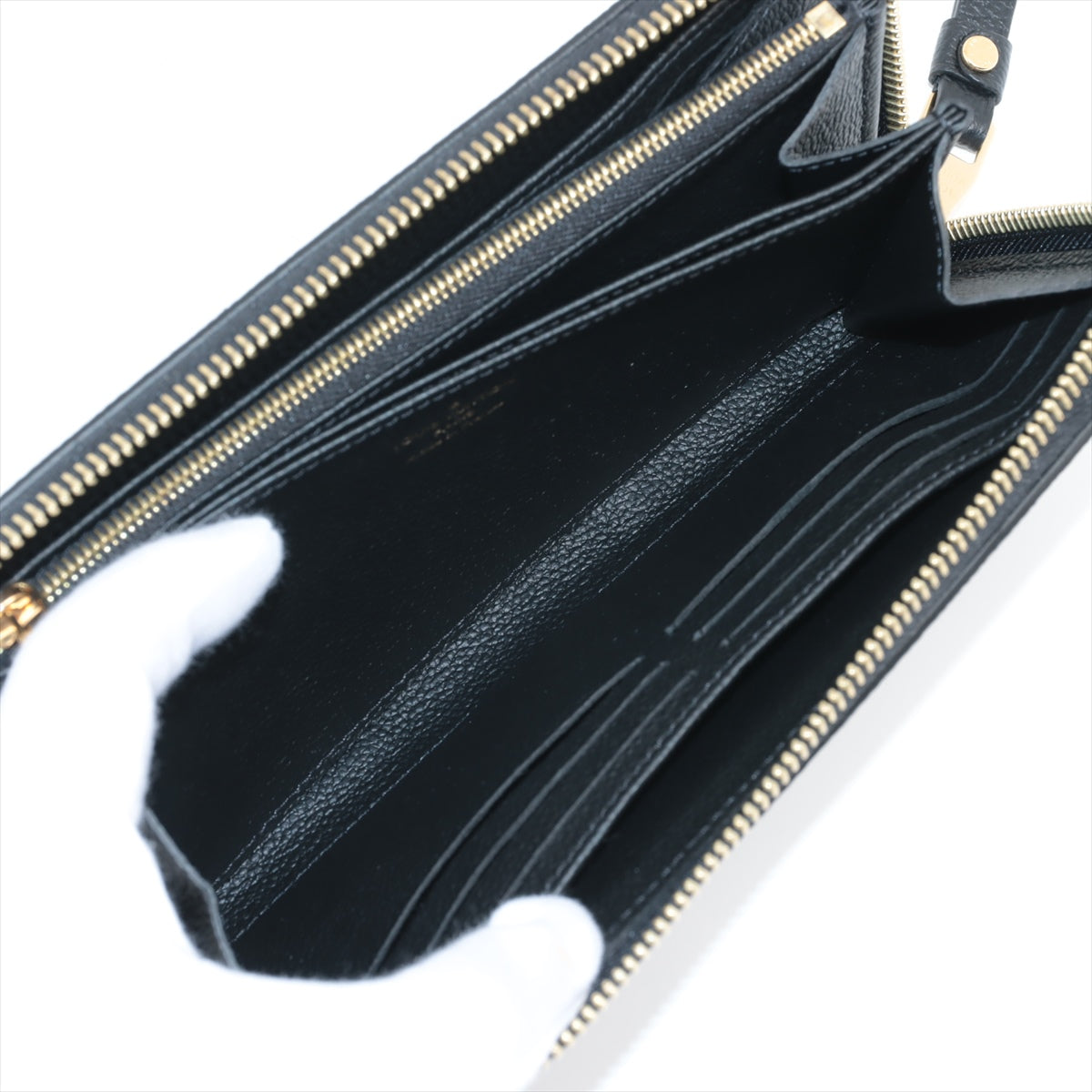 Louis Vuitton Bi-Color Monogram Implant Zippyr Wallet M80481 Noneir Round Zipper Wallet