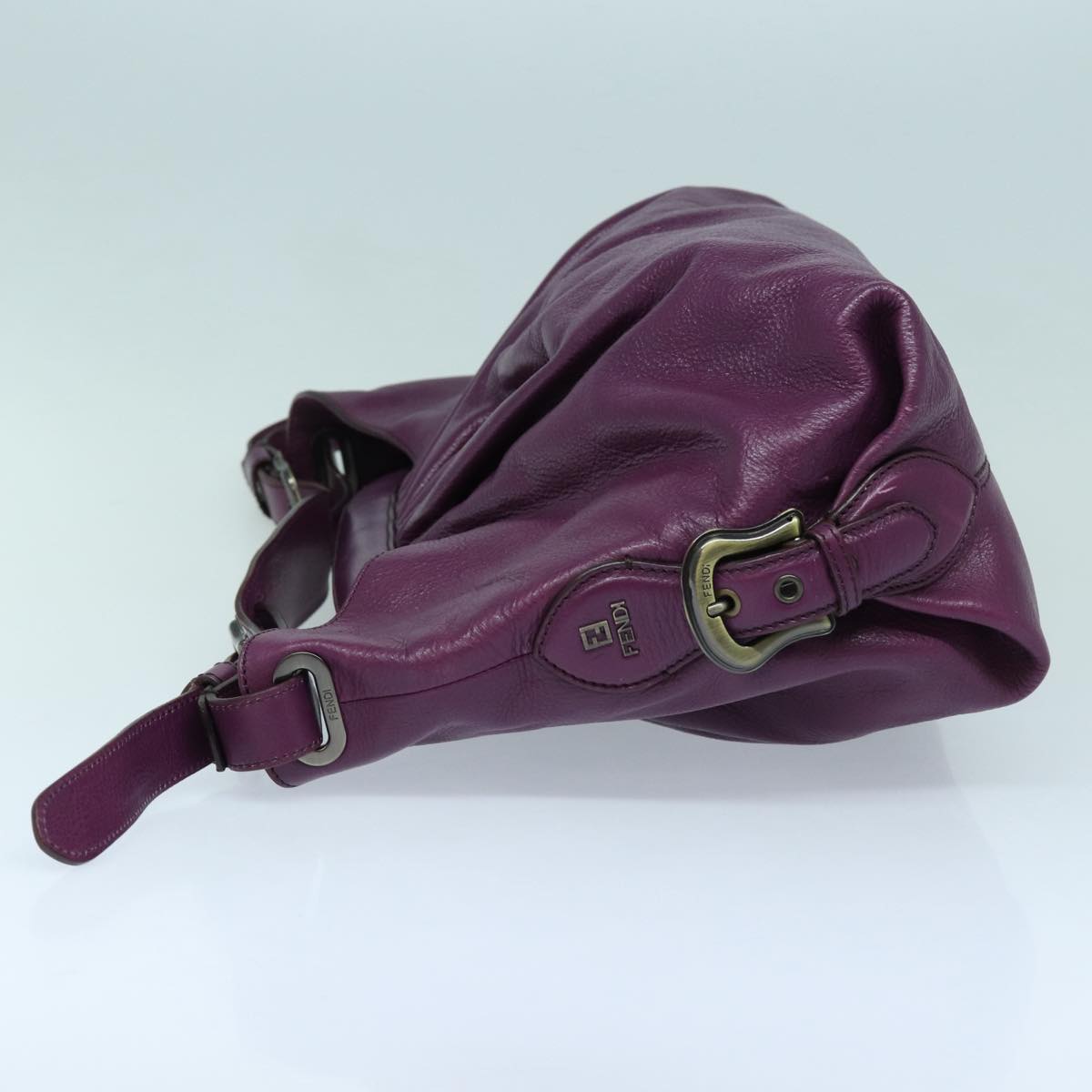 Luxury Fendi Shoulder Bag Leather Purple87215