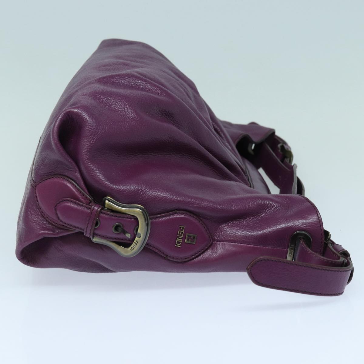 Luxury Fendi Shoulder Bag Leather Purple87215