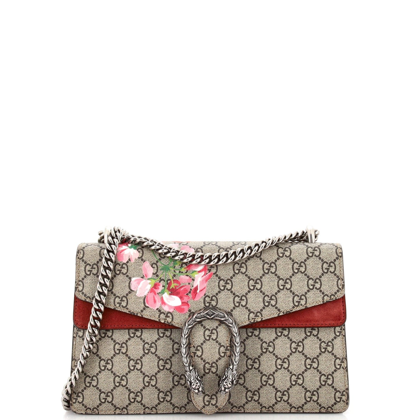 Luxury Gucci Trending 2025 Dionysus Bag Blooms Print GG Coated Canvas Small