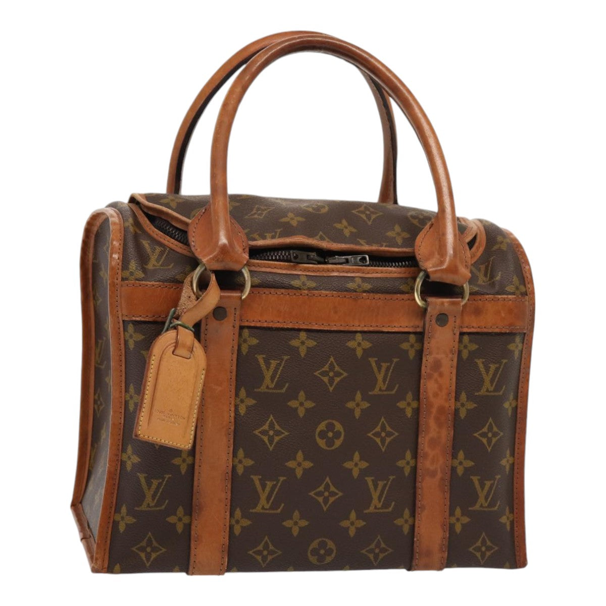 LOUIS VUITTON Monogram Sac Shan 30 Pet Carry M42024 LV 87233