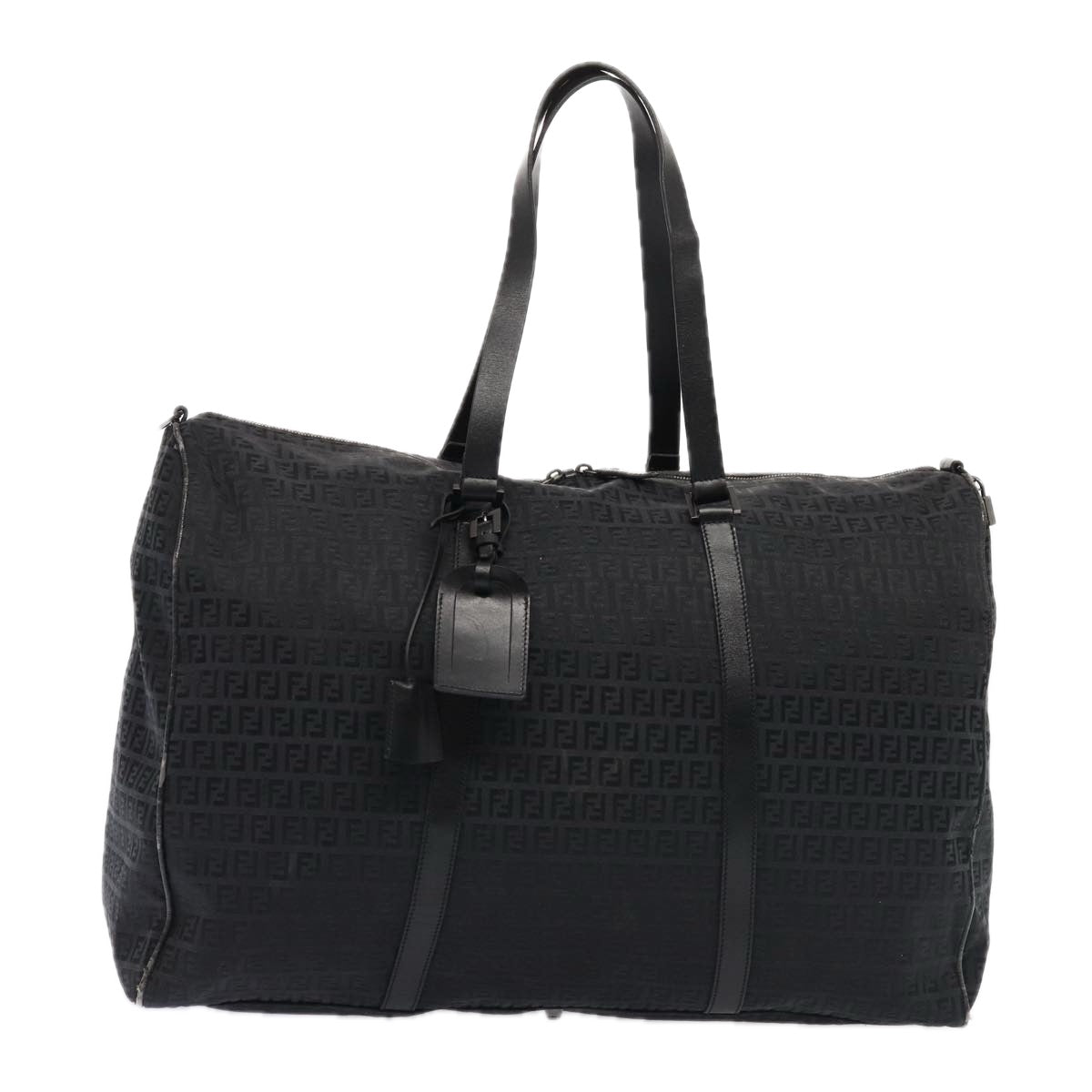 Luxury Fendi Zucchino CanvasNylon Black87315