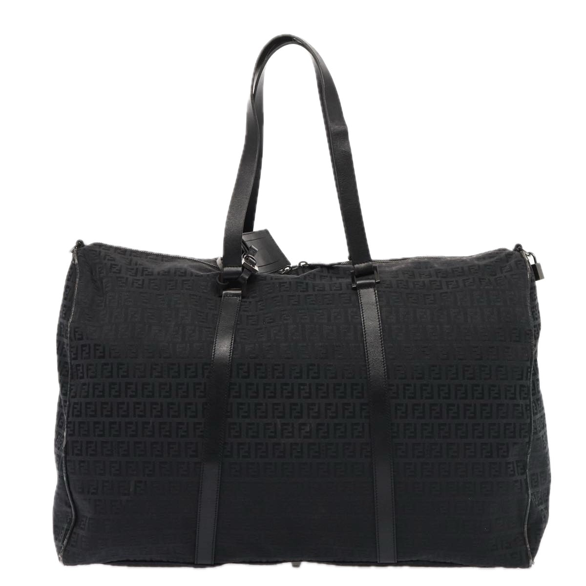 Luxury Fendi Zucchino CanvasNylon Black87315