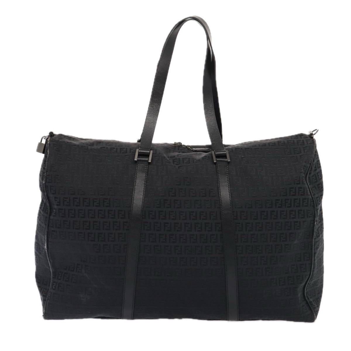 Luxury Fendi Zucchino CanvasNylon Black87315