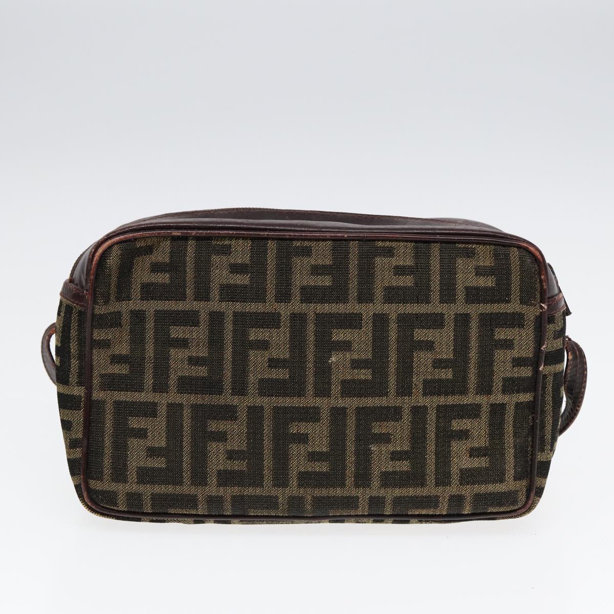 Luxury Fendi Zucca Canvas Pecan Canvas Shoulder Bag 2Set Brown Beige87321