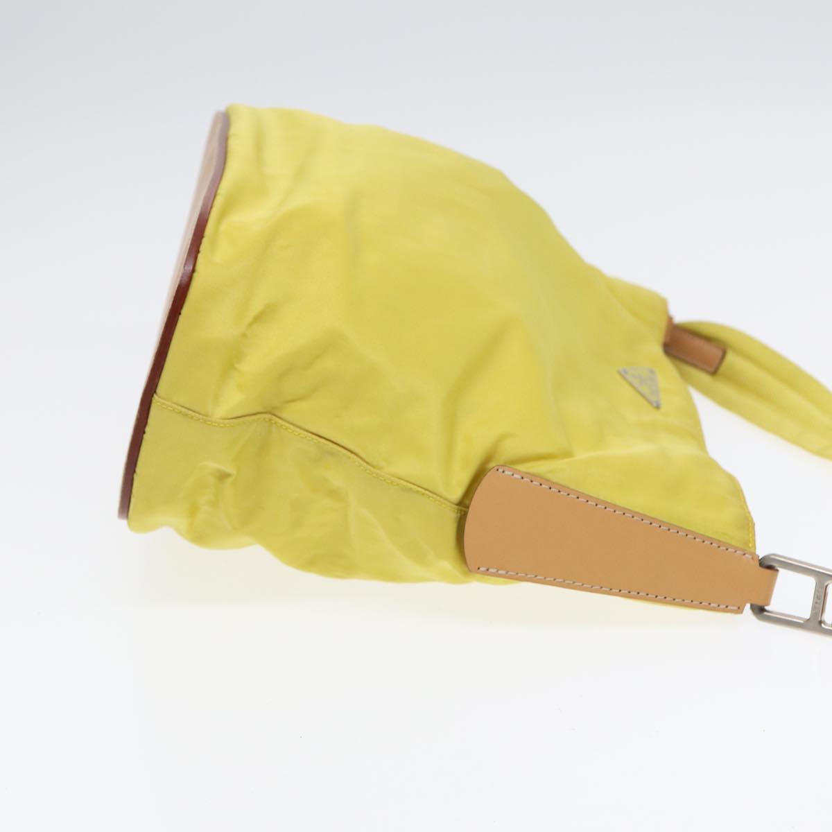Luxury Prada Shoulder Bag Nylon Yellow  87348
