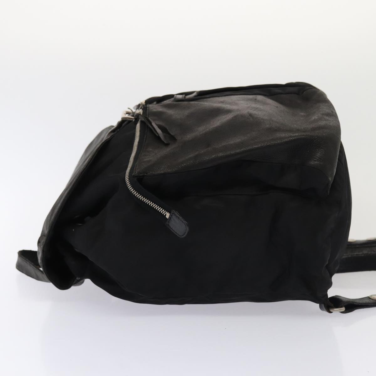 Luxury Prada Backpack Nylon Leather Black  87351