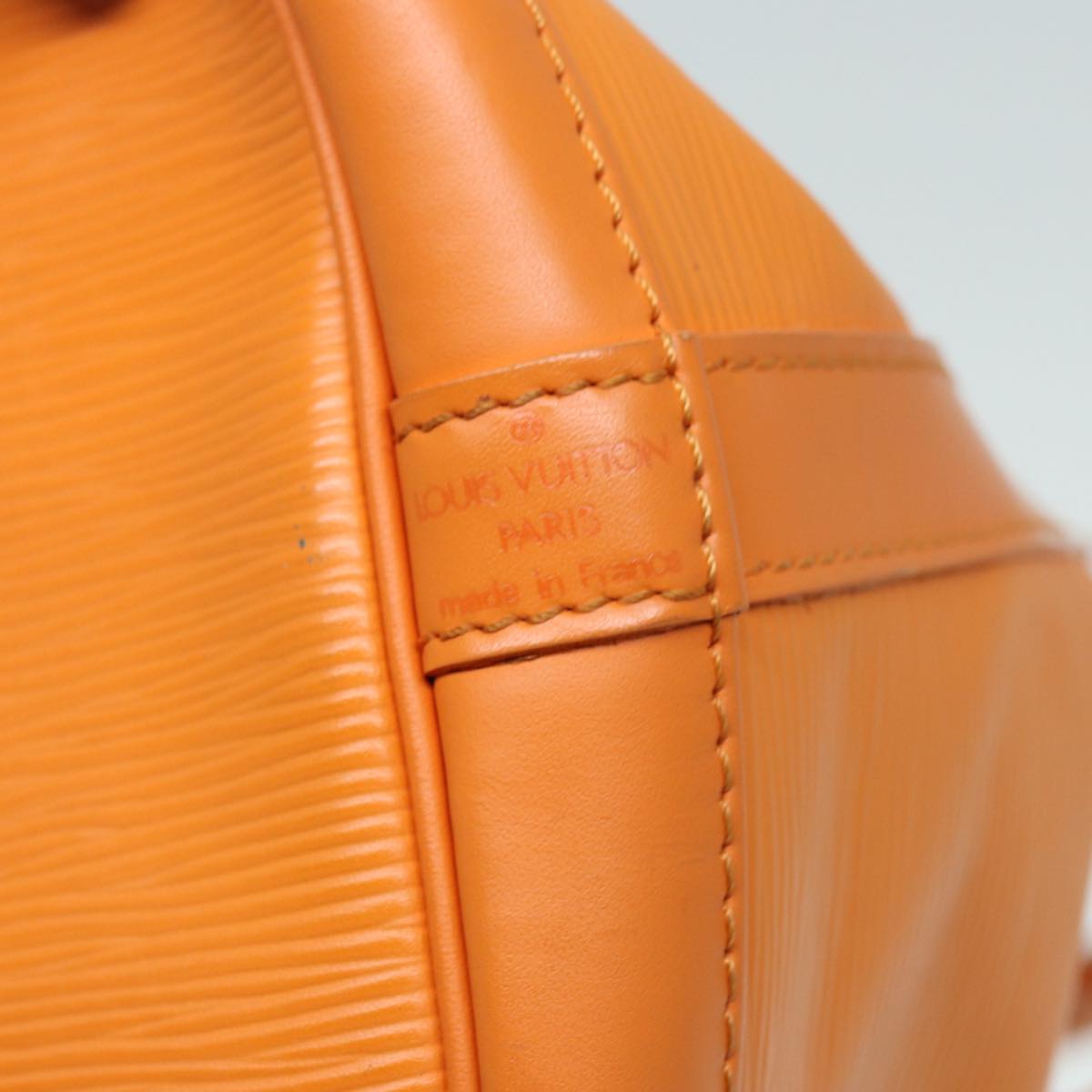 LOUIS VUITTON Epi Petit Noe Shoulder Bag Orange Mandarin M5901H LV 87364