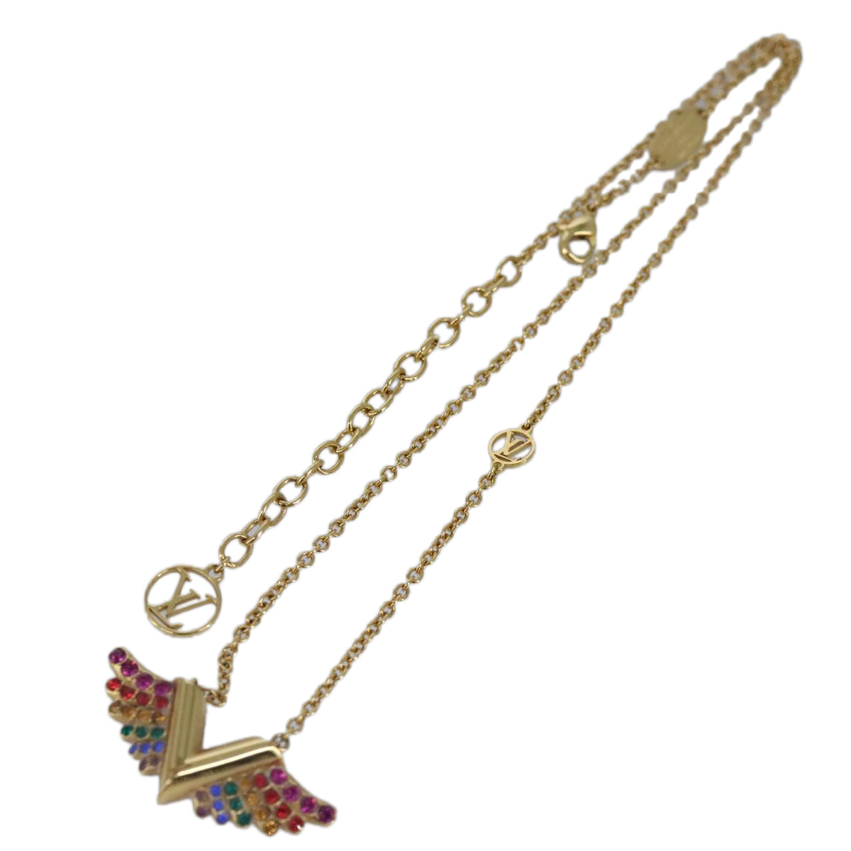 LOUIS VUITTON Collier Essential V California Dream Necklace M69617 LV 87377
