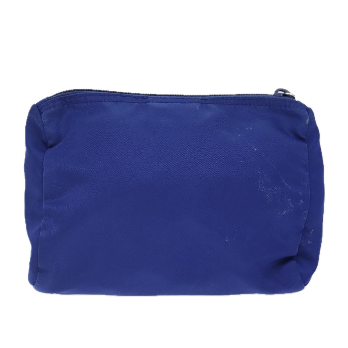 Luxury Prada Pouch Nylon Blue Silver  87469