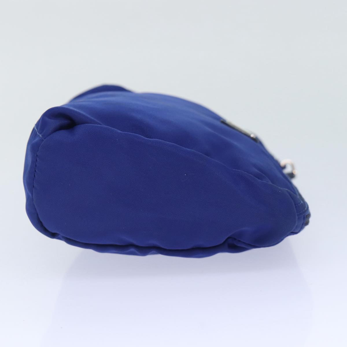 Luxury Prada Pouch Nylon Blue Silver  87469