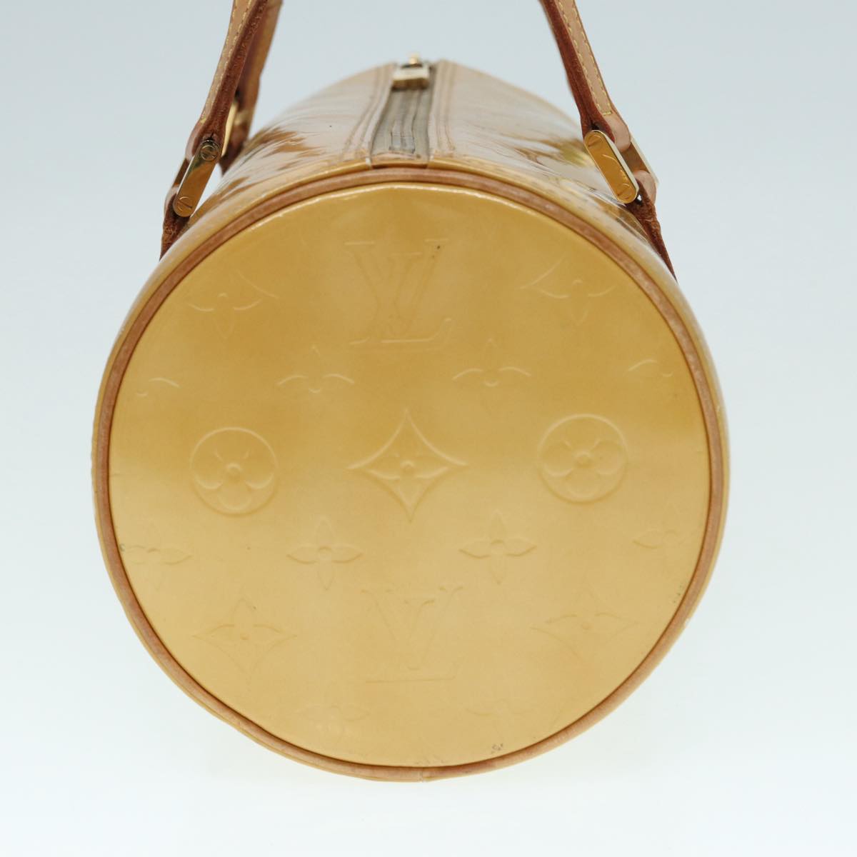 LOUIS VUITTON Monogram Vernis Bedford Hand Bag Beige M91006 LV 87473