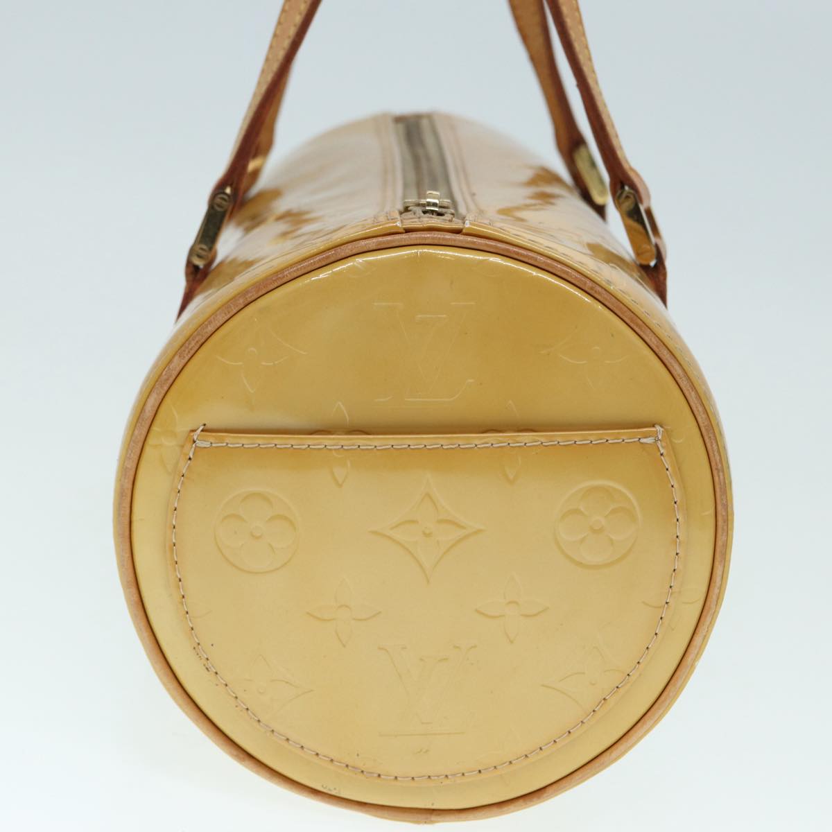LOUIS VUITTON Monogram Vernis Bedford Hand Bag Beige M91006 LV 87473