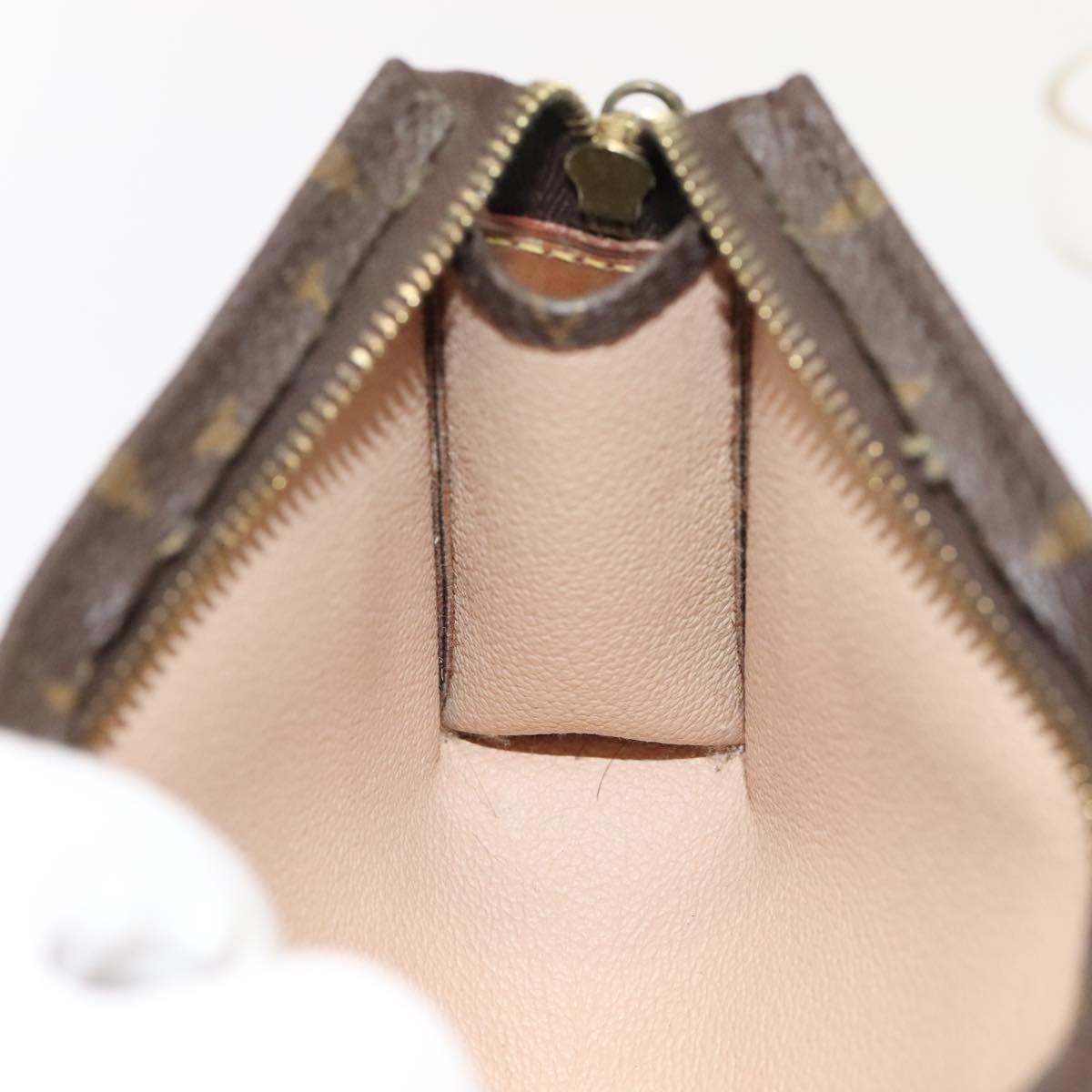 LOUIS VUITTON Monogram Poche Toilette 15 Pouch M47546 LV 87477
