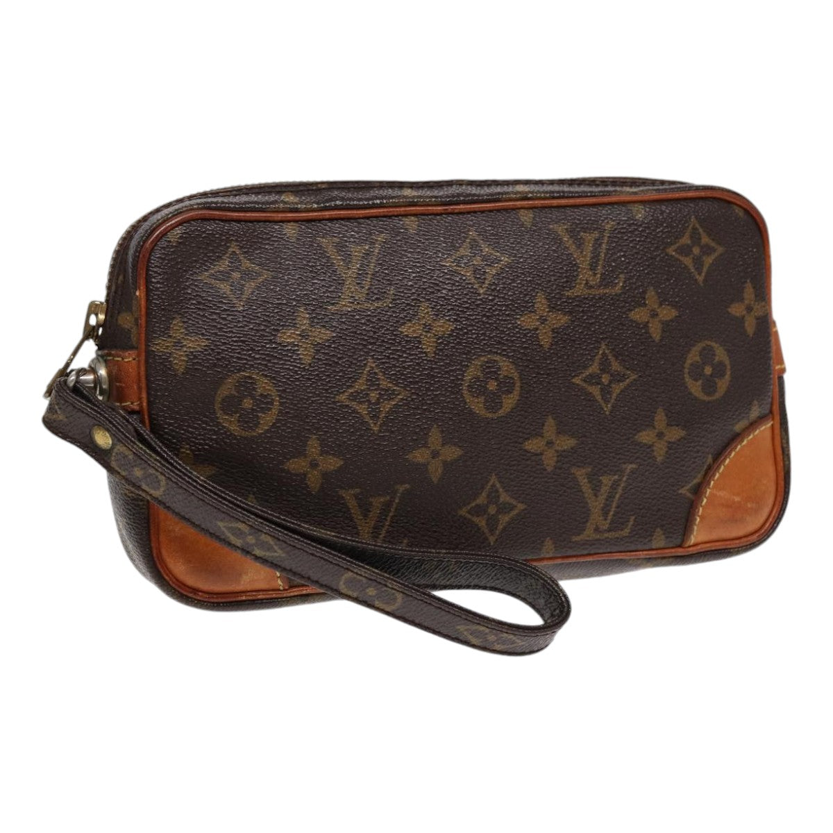 LOUIS VUITTON Monogram Marly Dragonne PM Clutch Bag M51827 LV 87478