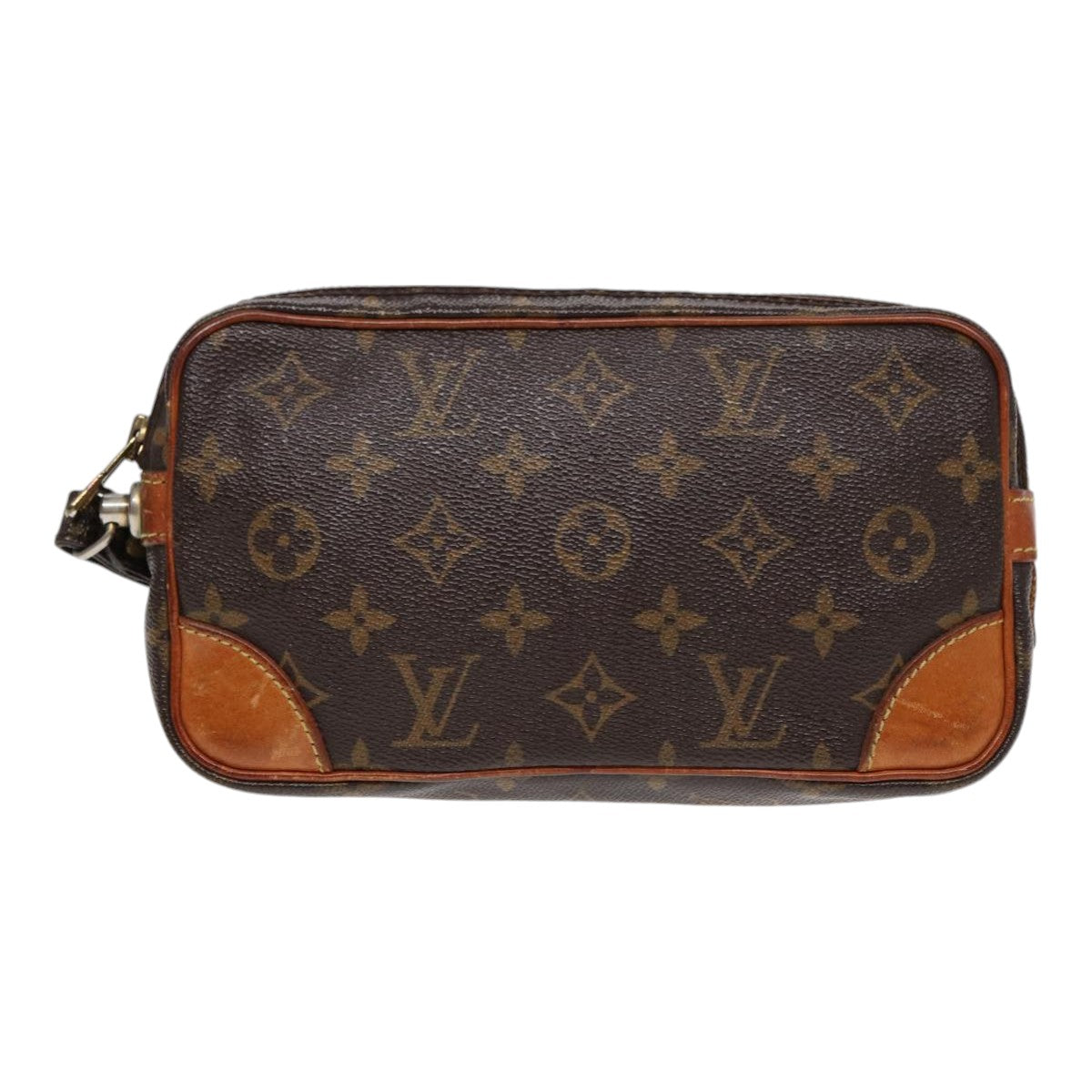 LOUIS VUITTON Monogram Marly Dragonne PM Clutch Bag M51827 LV 87478