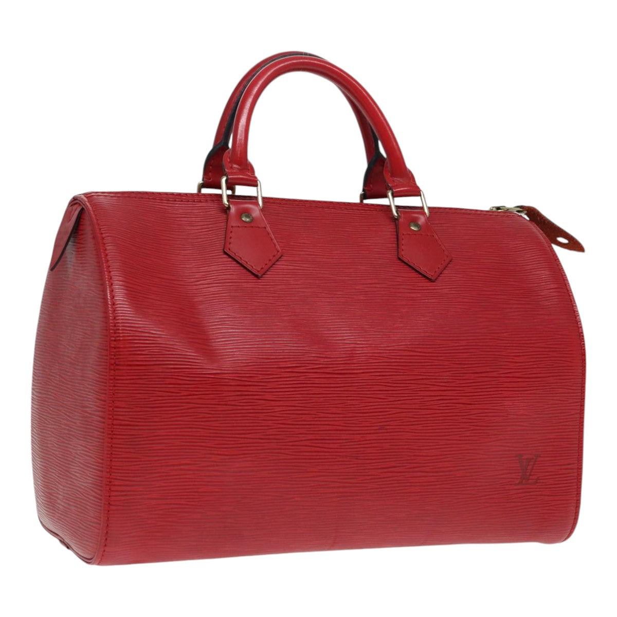 LOUIS VUITTON Epi Speedy 30 Hand Bag Castilian Red M43007 LV 87485