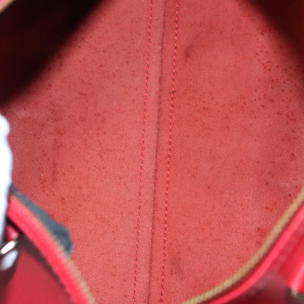 LOUIS VUITTON Epi Speedy 30 Hand Bag Castilian Red M43007 LV 87485