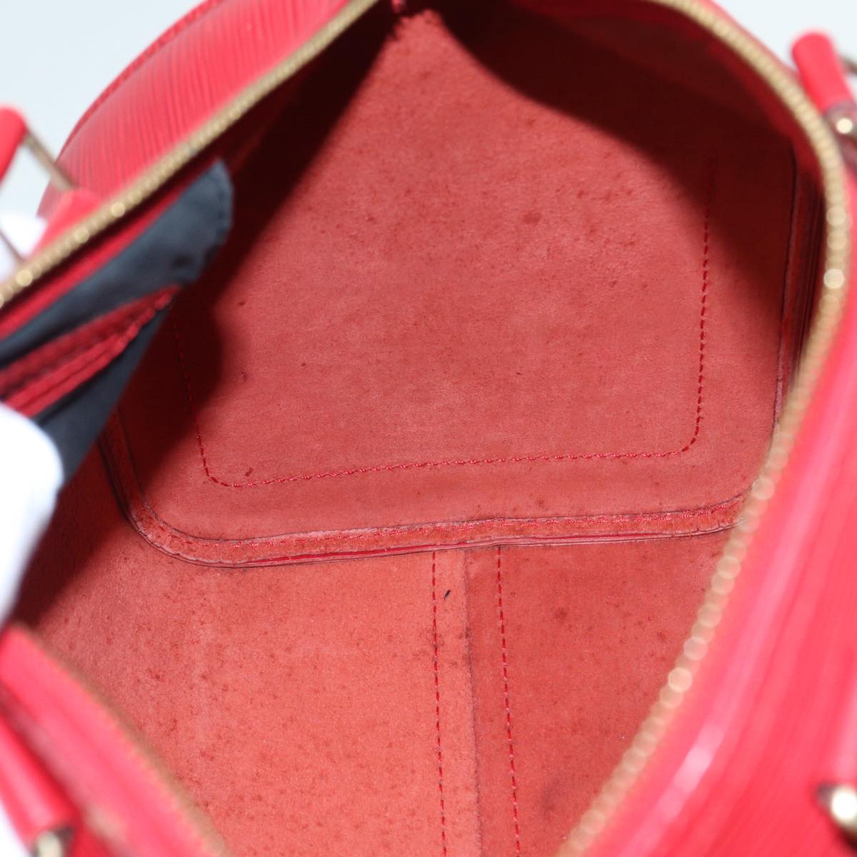 LOUIS VUITTON Epi Speedy 30 Hand Bag Castilian Red M43007 LV 87485