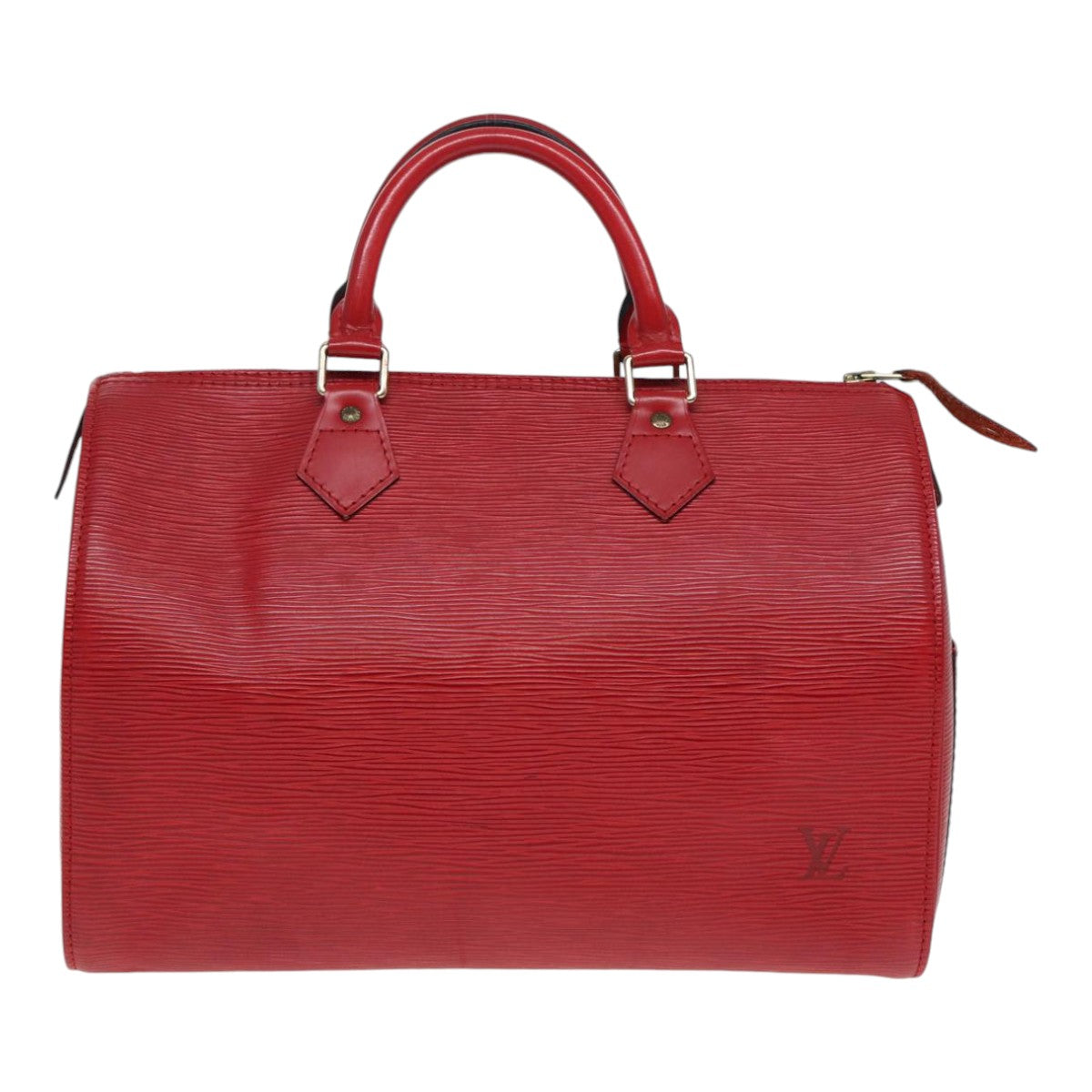 LOUIS VUITTON Epi Speedy 30 Hand Bag Castilian Red M43007 LV 87485
