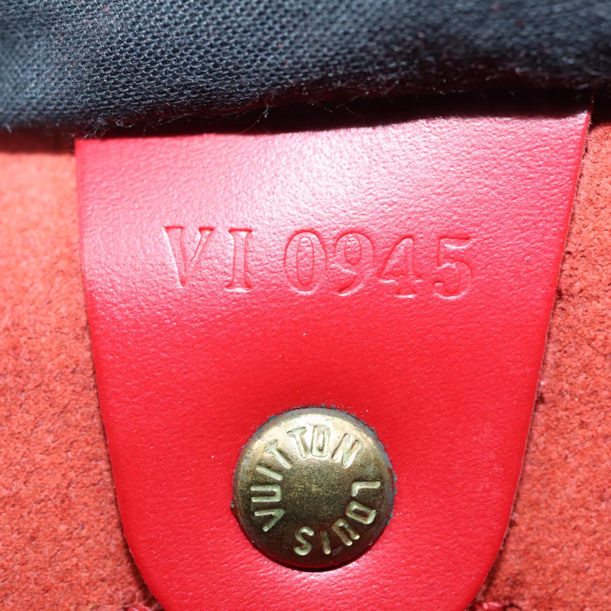 LOUIS VUITTON Epi Speedy 30 Hand Bag Castilian Red M43007 LV 87485