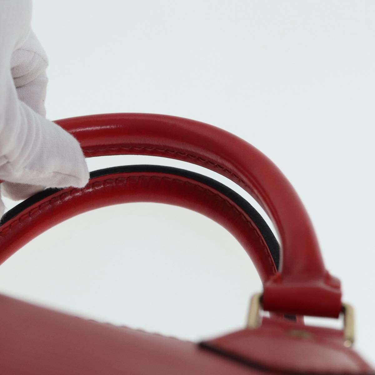 LOUIS VUITTON Epi Speedy 30 Hand Bag Castilian Red M43007 LV 87485