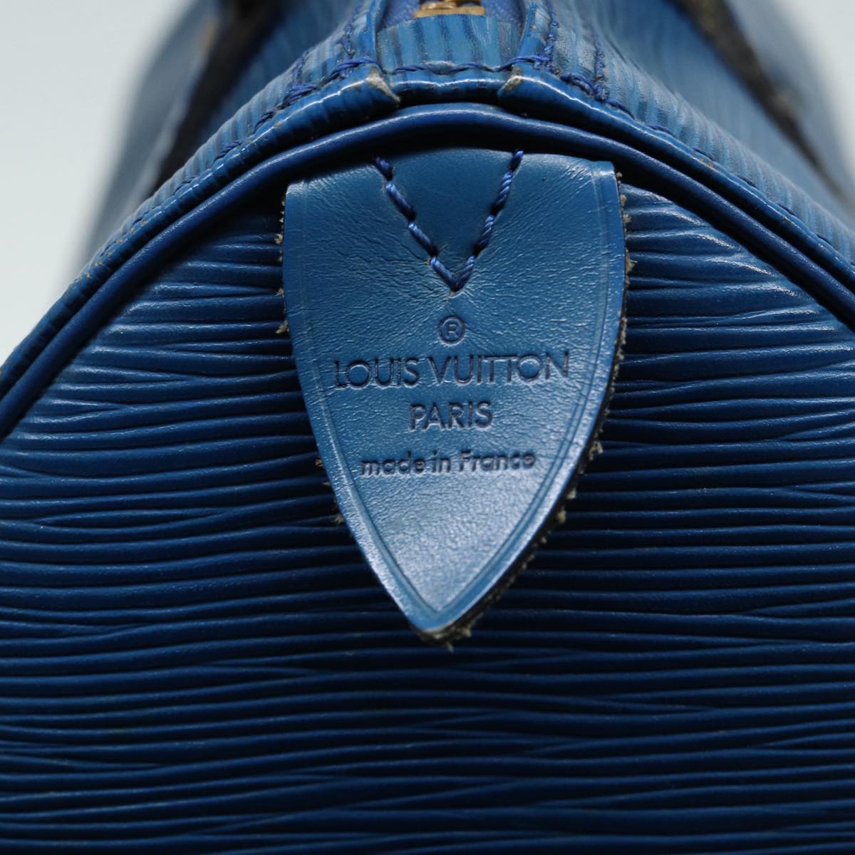 LOUIS VUITTON Epi Speedy 25 Hand Bag Toledo Blue M43015 LV 87489