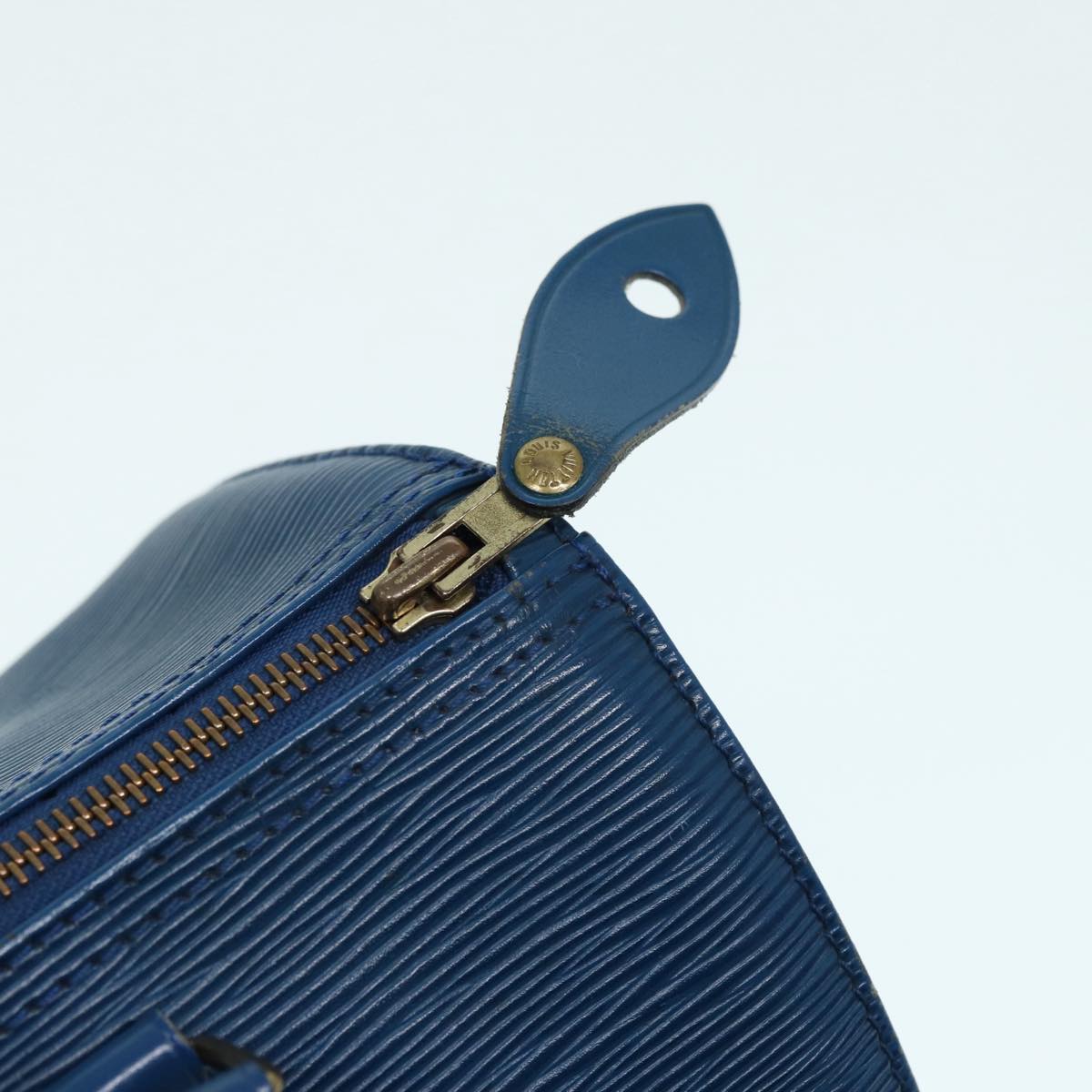 LOUIS VUITTON Epi Speedy 25 Hand Bag Toledo Blue M43015 LV 87489