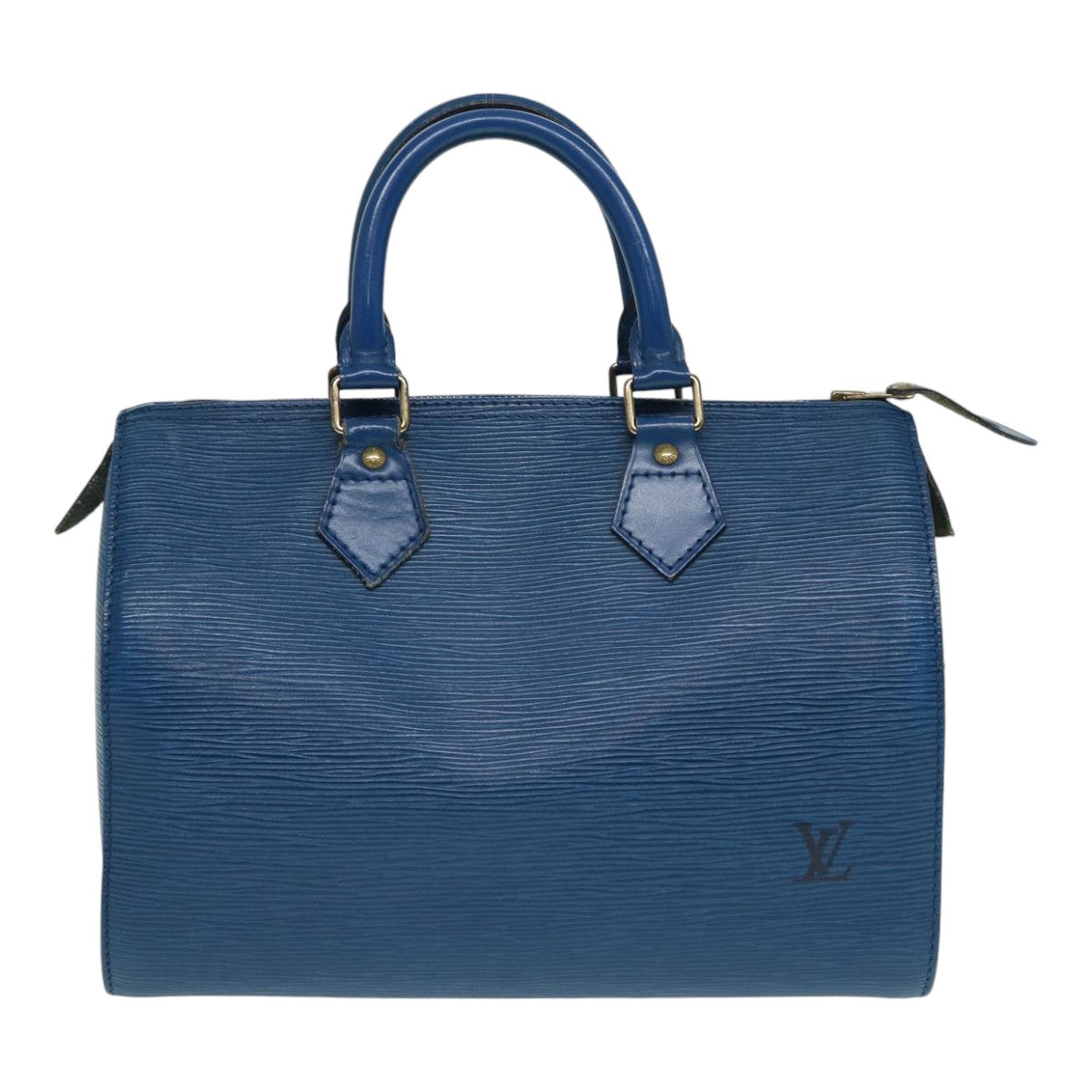 LOUIS VUITTON Epi Speedy 25 Hand Bag Toledo Blue M43015 LV 87489