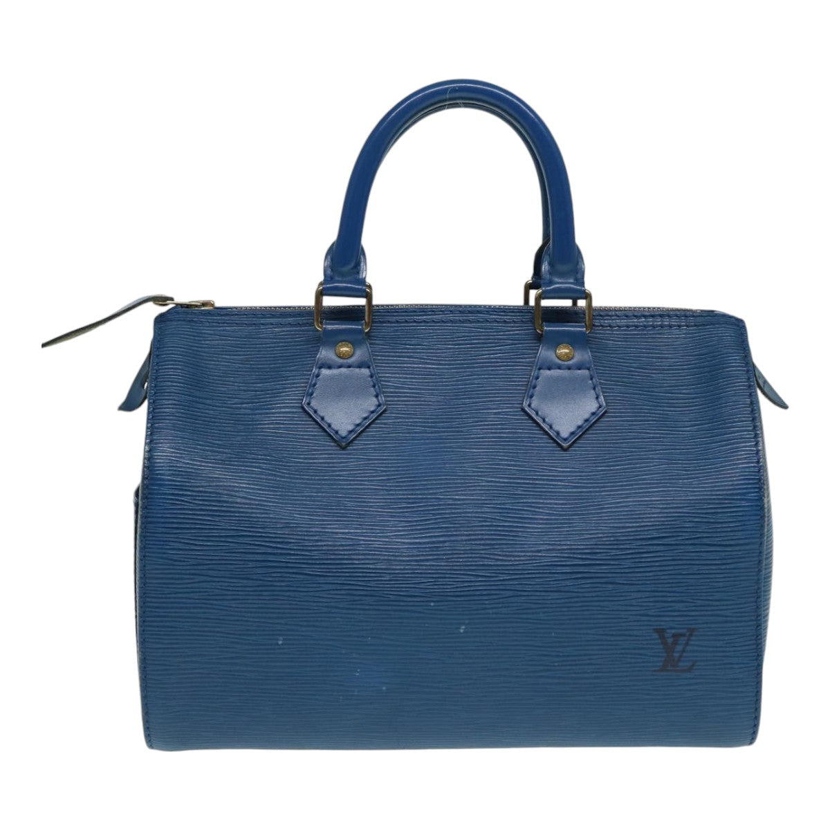 LOUIS VUITTON Epi Speedy 25 Hand Bag Toledo Blue M43015 LV 87489