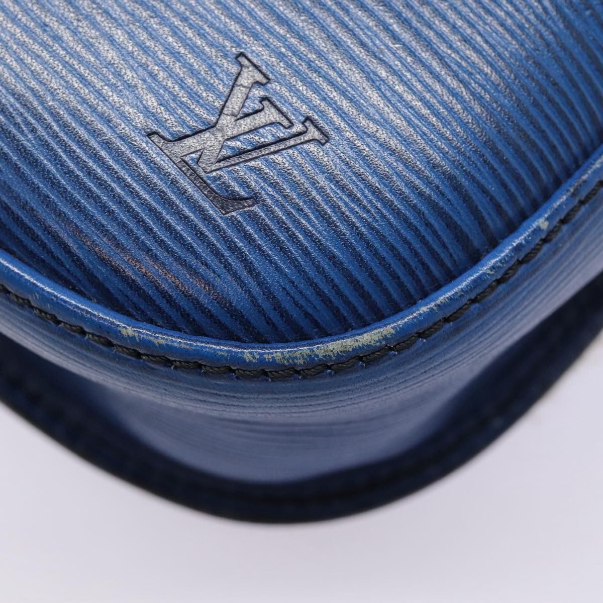 LOUIS VUITTON Epi Saint Cloud GM Shoulder Bag Toledo Blue M52195 LV 87491