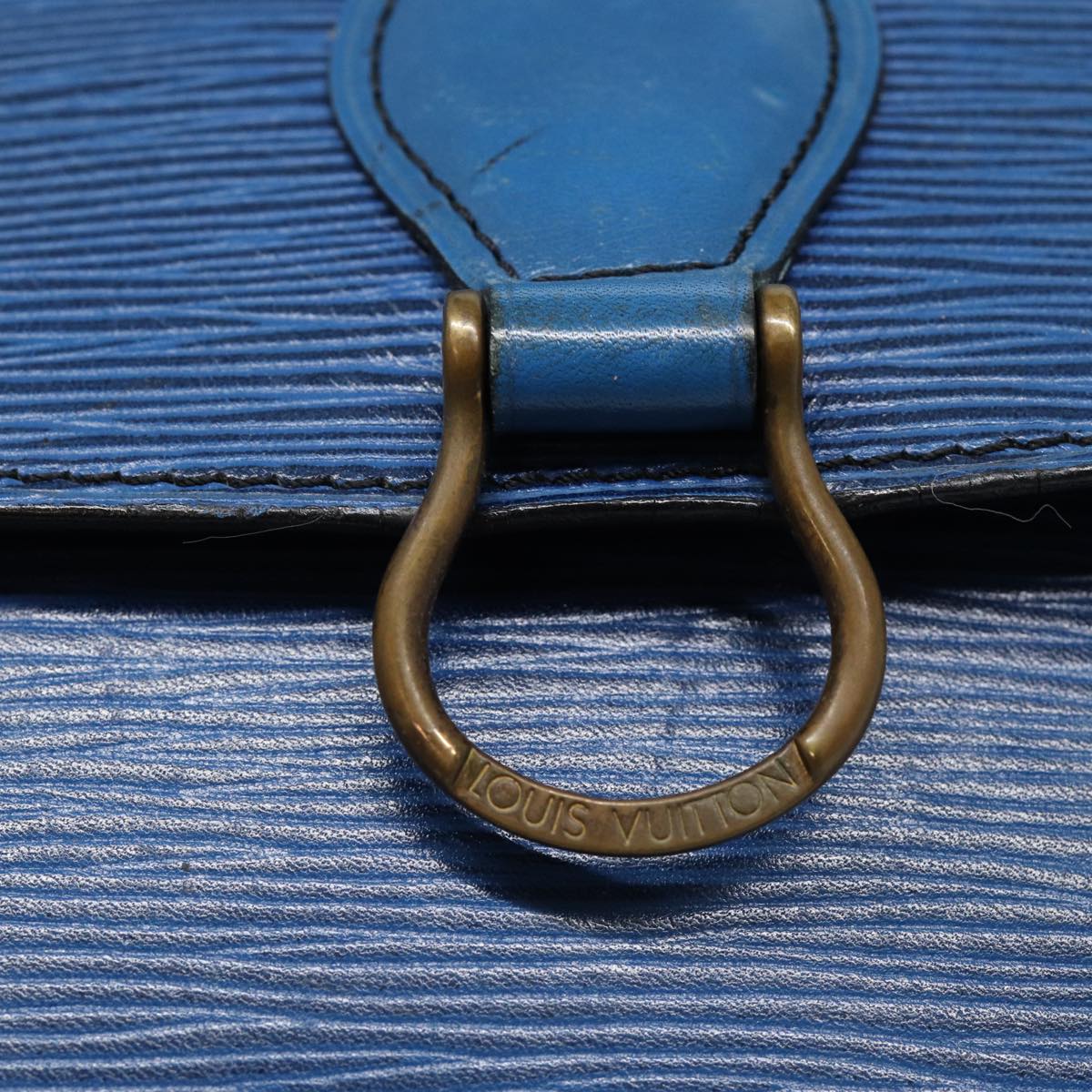 LOUIS VUITTON Epi Saint Cloud GM Shoulder Bag Toledo Blue M52195 LV 87491