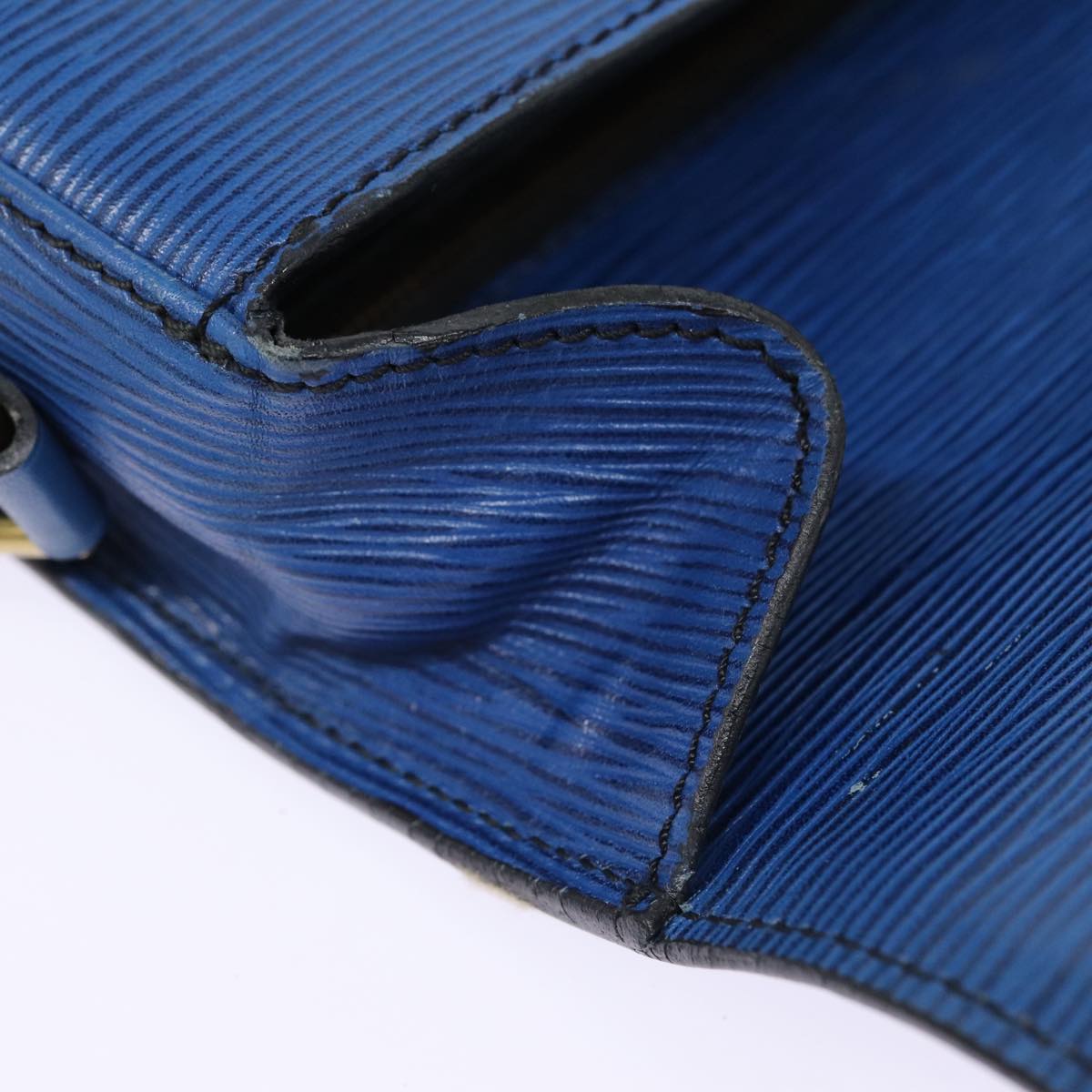 LOUIS VUITTON Epi Saint Cloud GM Shoulder Bag Toledo Blue M52195 LV 87491