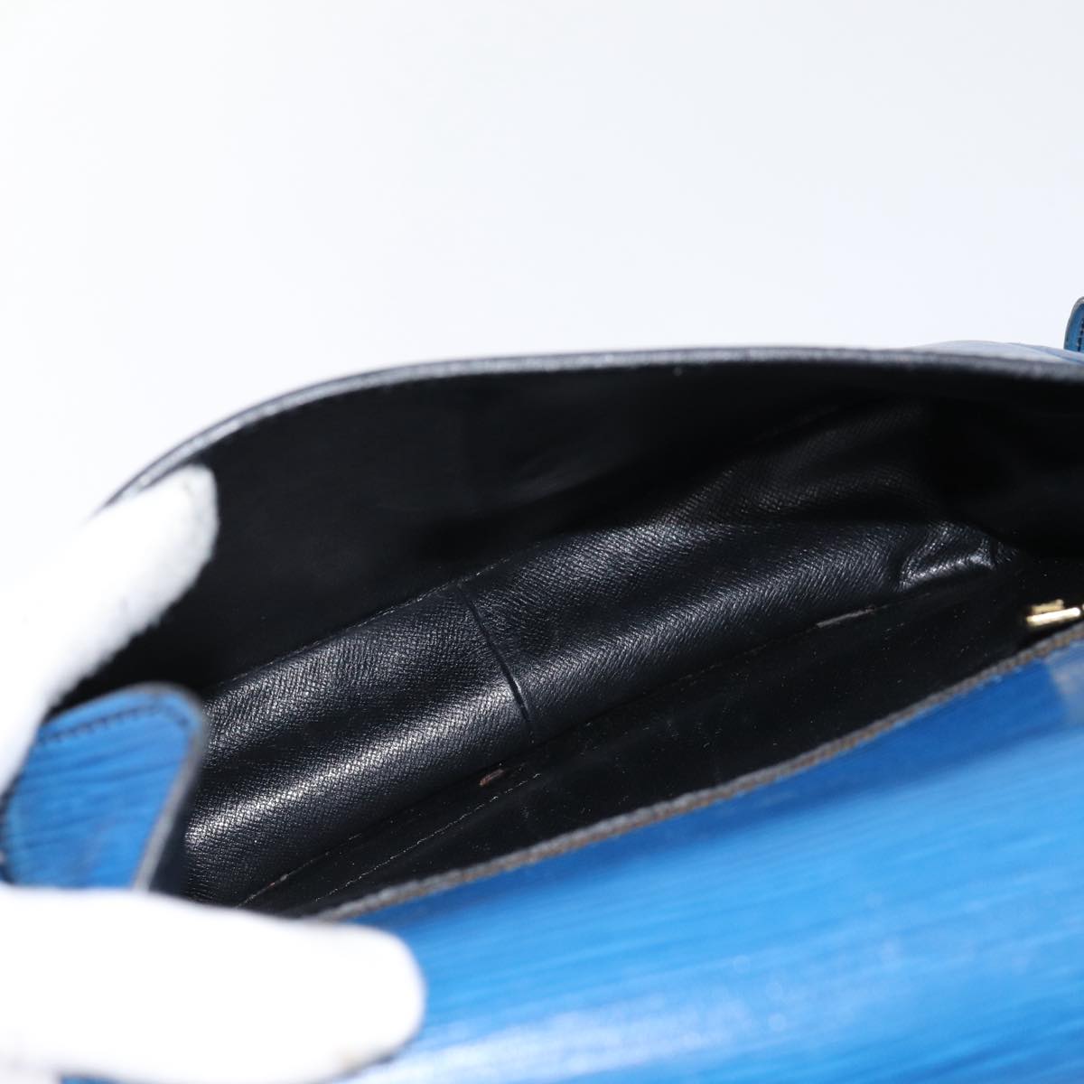 LOUIS VUITTON Epi Saint Cloud GM Shoulder Bag Toledo Blue M52195 LV 87491