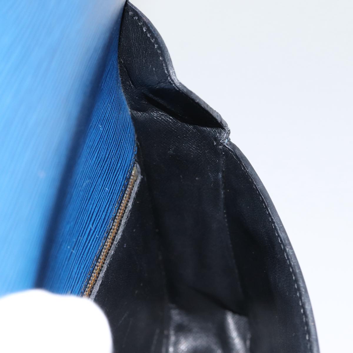 LOUIS VUITTON Epi Saint Cloud GM Shoulder Bag Toledo Blue M52195 LV 87491