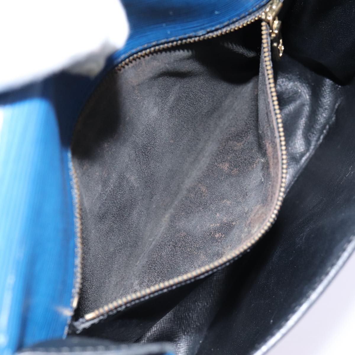 LOUIS VUITTON Epi Saint Cloud GM Shoulder Bag Toledo Blue M52195 LV 87491