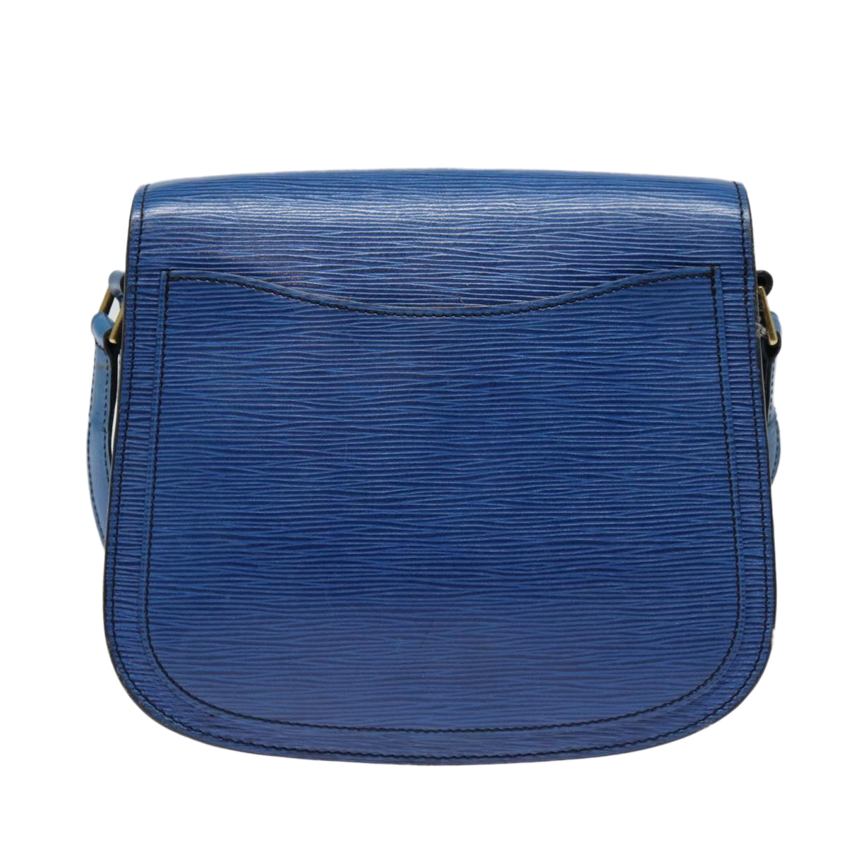 LOUIS VUITTON Epi Saint Cloud GM Shoulder Bag Toledo Blue M52195 LV 87491