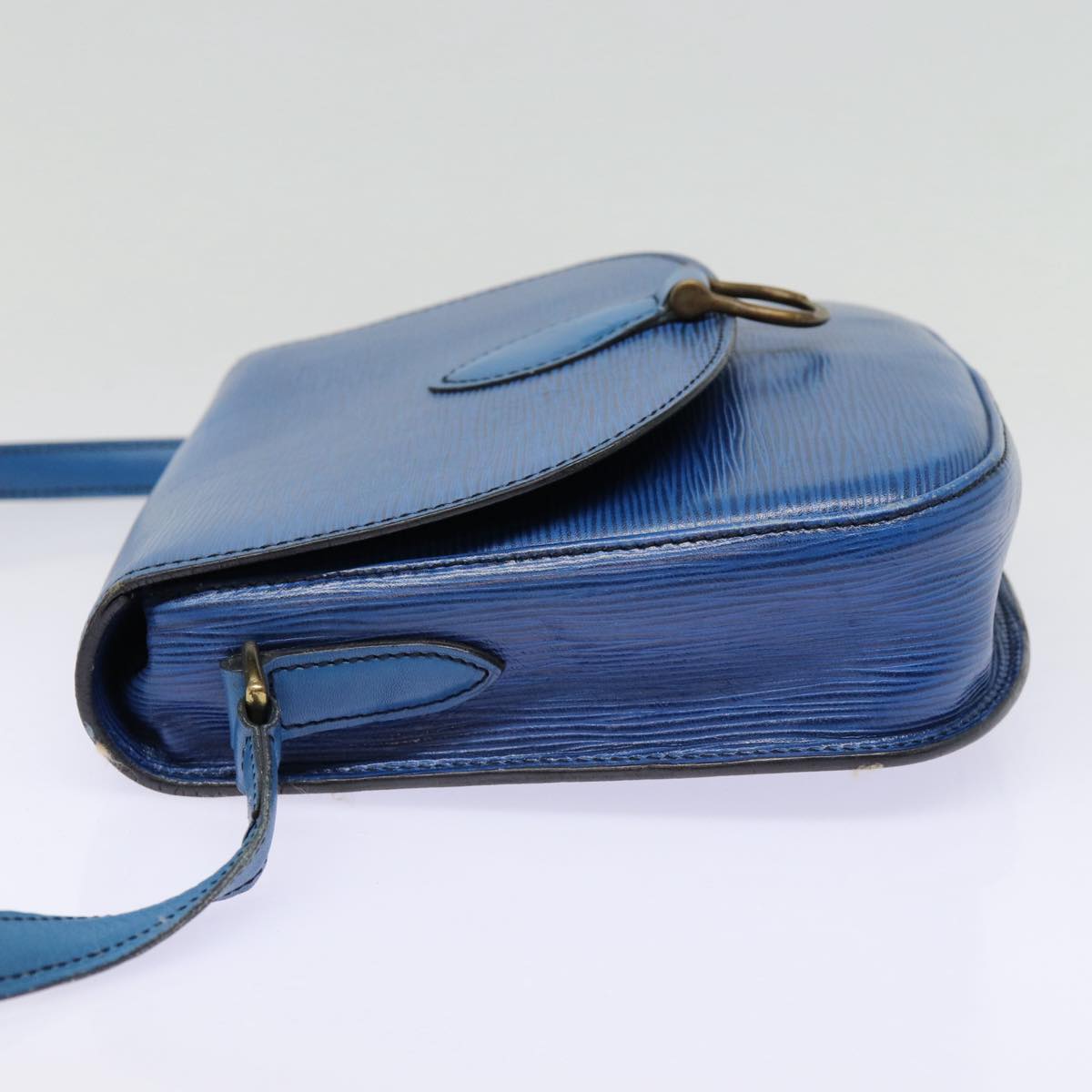 LOUIS VUITTON Epi Saint Cloud GM Shoulder Bag Toledo Blue M52195 LV 87491