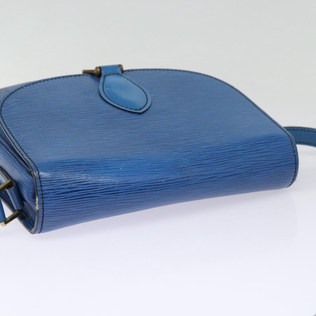 LOUIS VUITTON Epi Saint Cloud GM Shoulder Bag Toledo Blue M52195 LV 87491