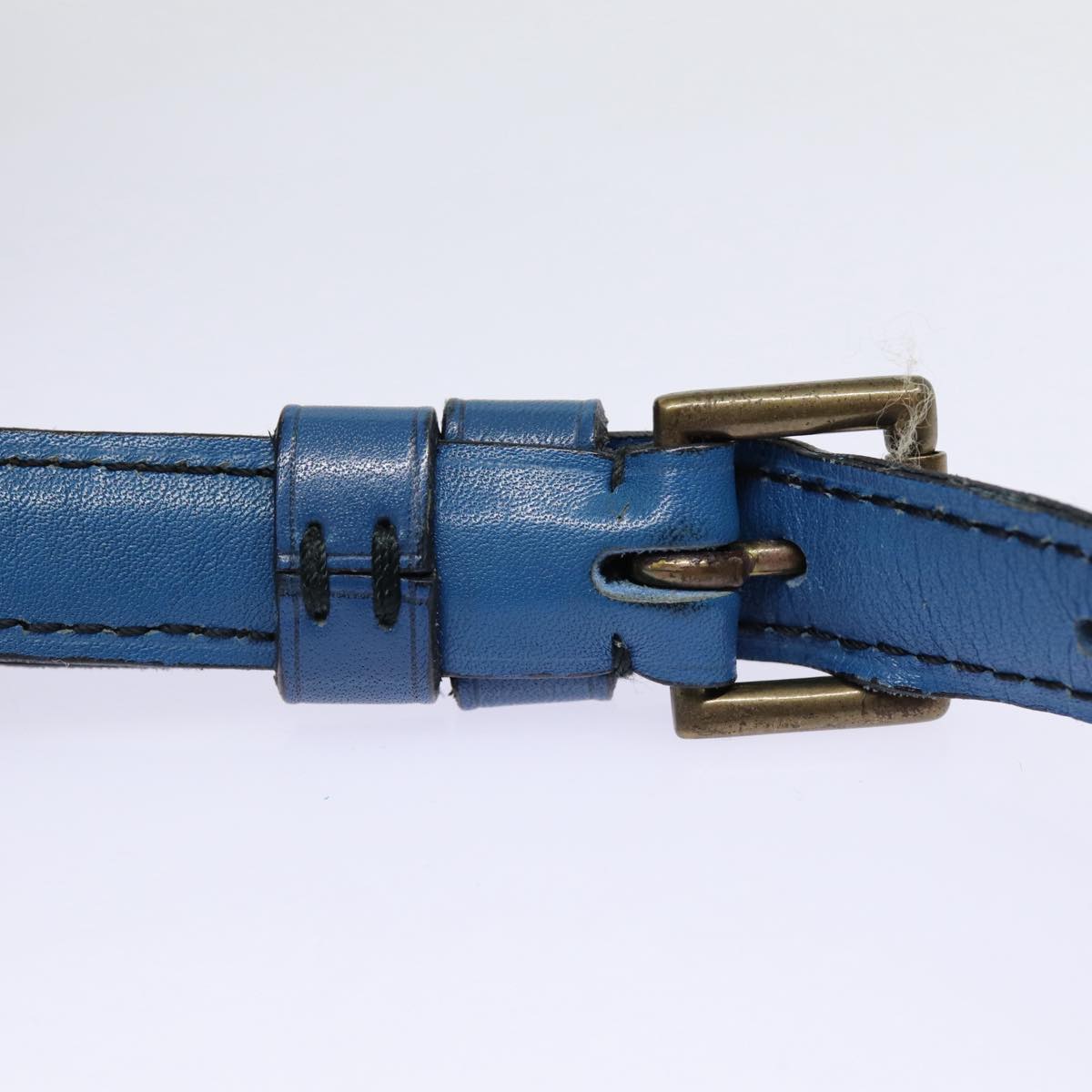 LOUIS VUITTON Epi Saint Cloud GM Shoulder Bag Toledo Blue M52195 LV 87491