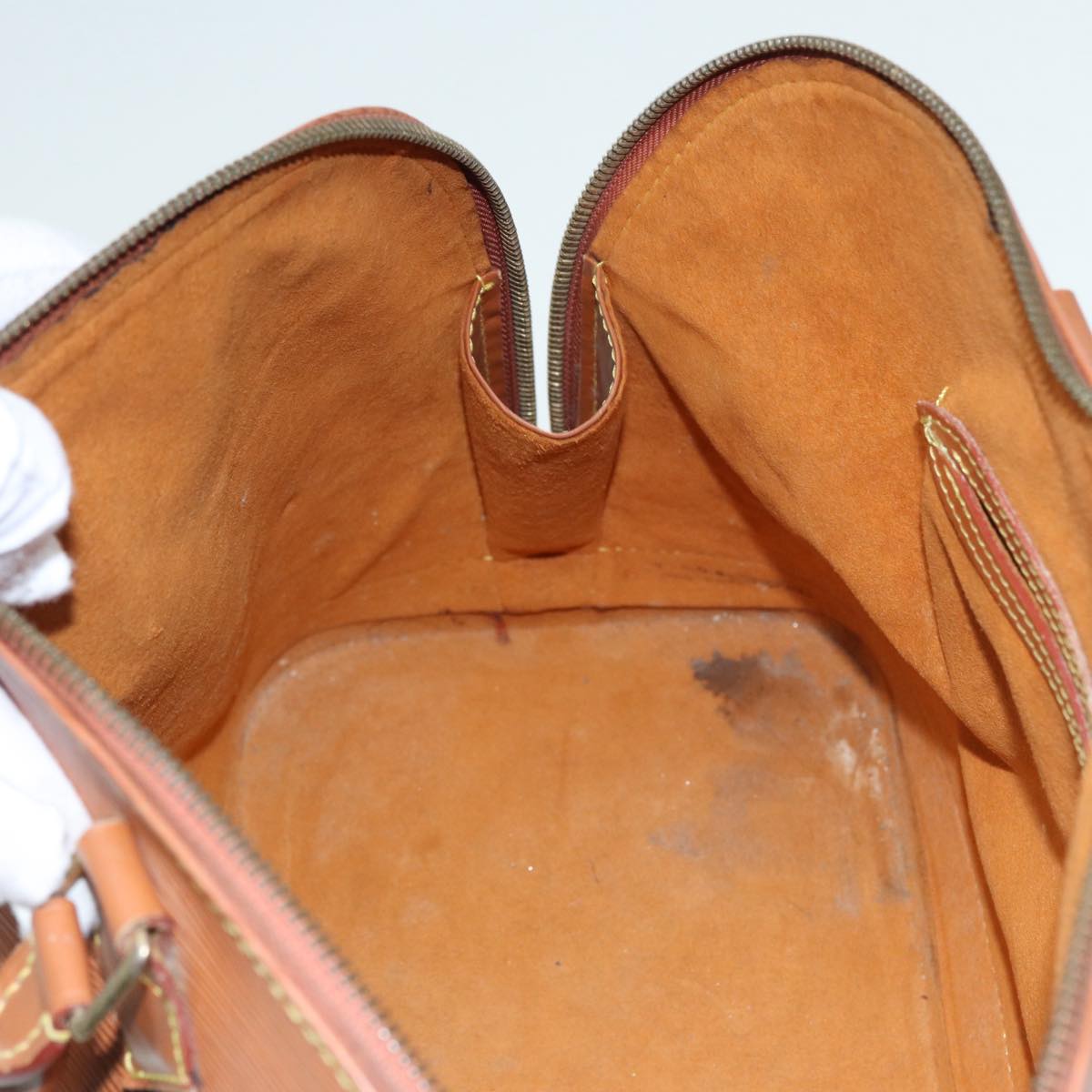 LOUIS VUITTON Epi Alma Hand Bag Brown Zipangu Gold M52148 LV 87498