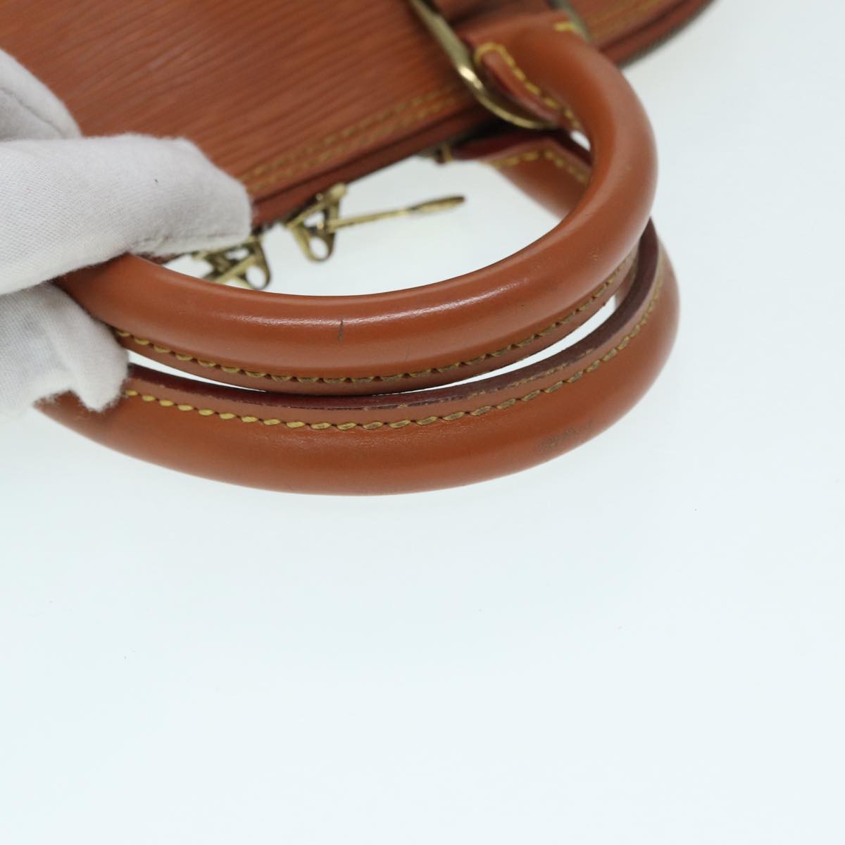 LOUIS VUITTON Epi Alma Hand Bag Brown Zipangu Gold M52148 LV 87498