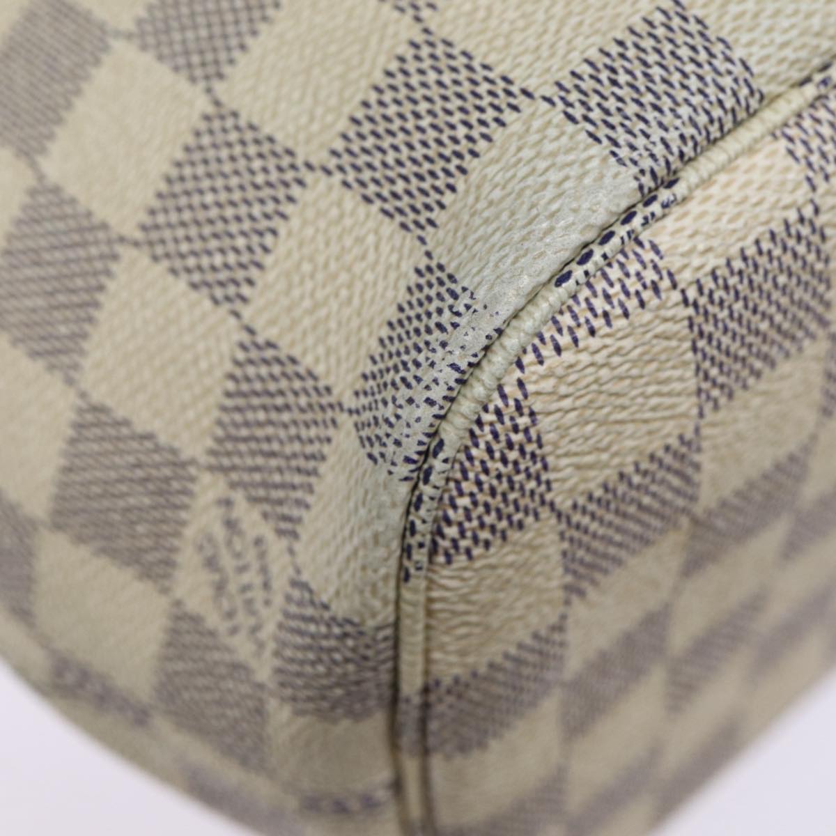 LOUIS VUITTON Damier Azur Neverfull PM Tote Bag N41362 LV 87565