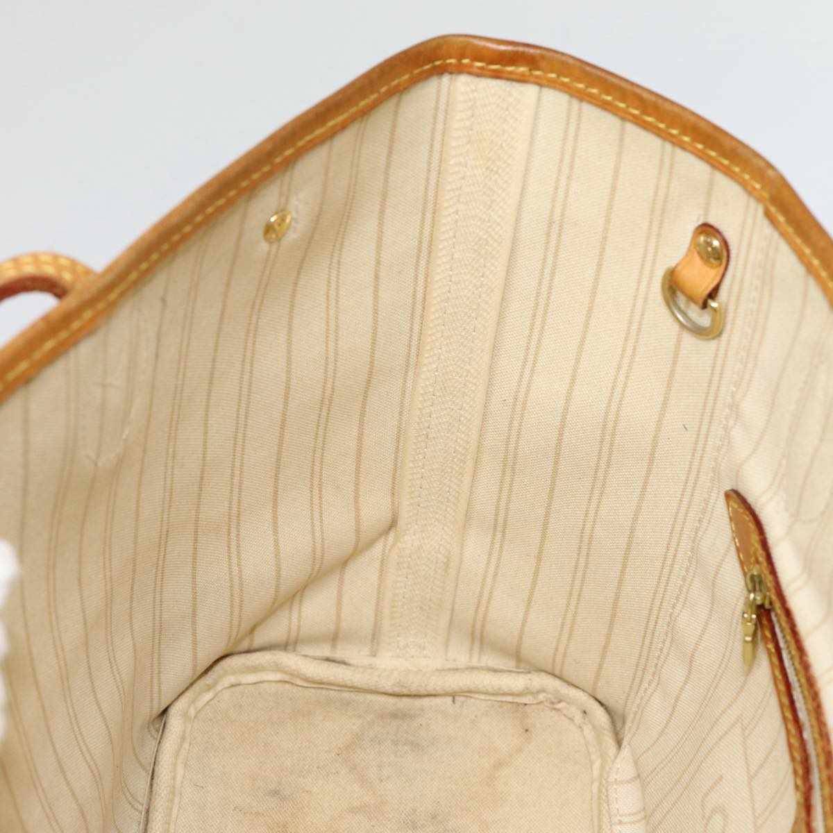 LOUIS VUITTON Damier Azur Neverfull PM Tote Bag N41362 LV 87565