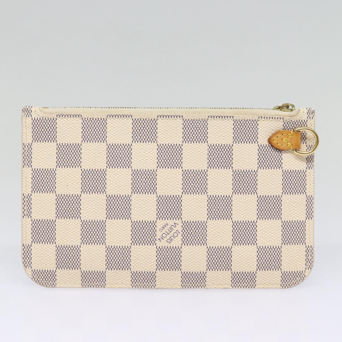 LOUIS VUITTON Damier Azur Neverfull PM Tote Bag N41362 LV 87565