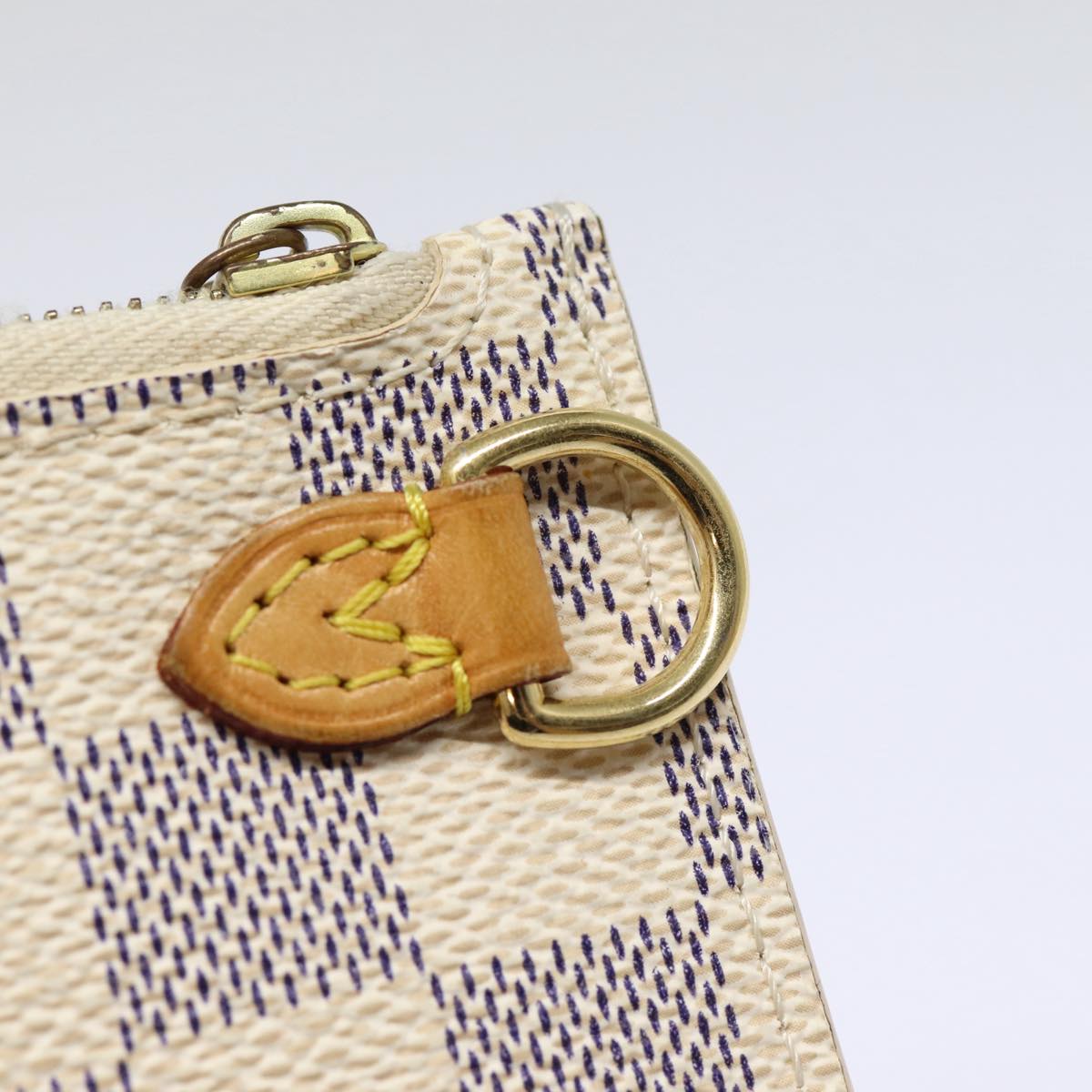 LOUIS VUITTON Damier Azur Neverfull PM Tote Bag N41362 LV 87565