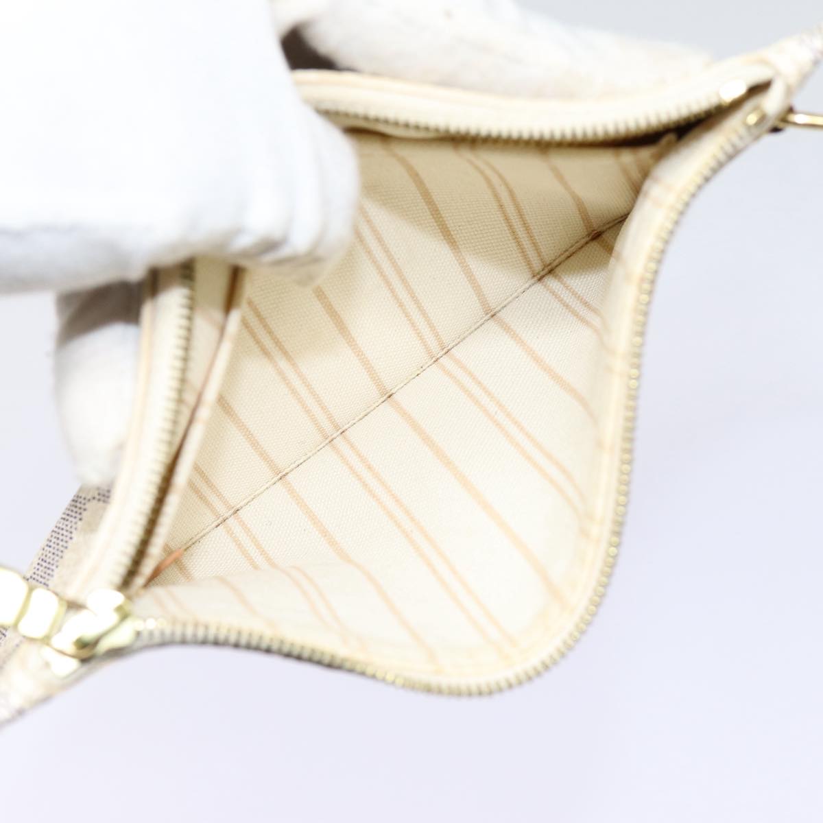 LOUIS VUITTON Damier Azur Neverfull PM Tote Bag N41362 LV 87565