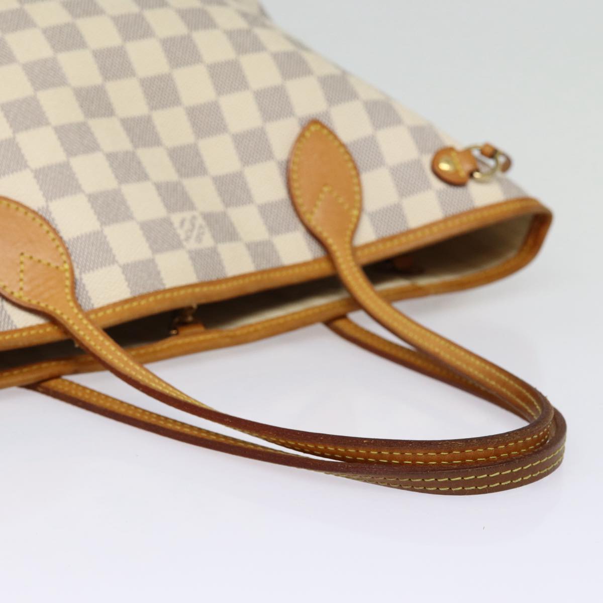 LOUIS VUITTON Damier Azur Neverfull PM Tote Bag N41362 LV 87565