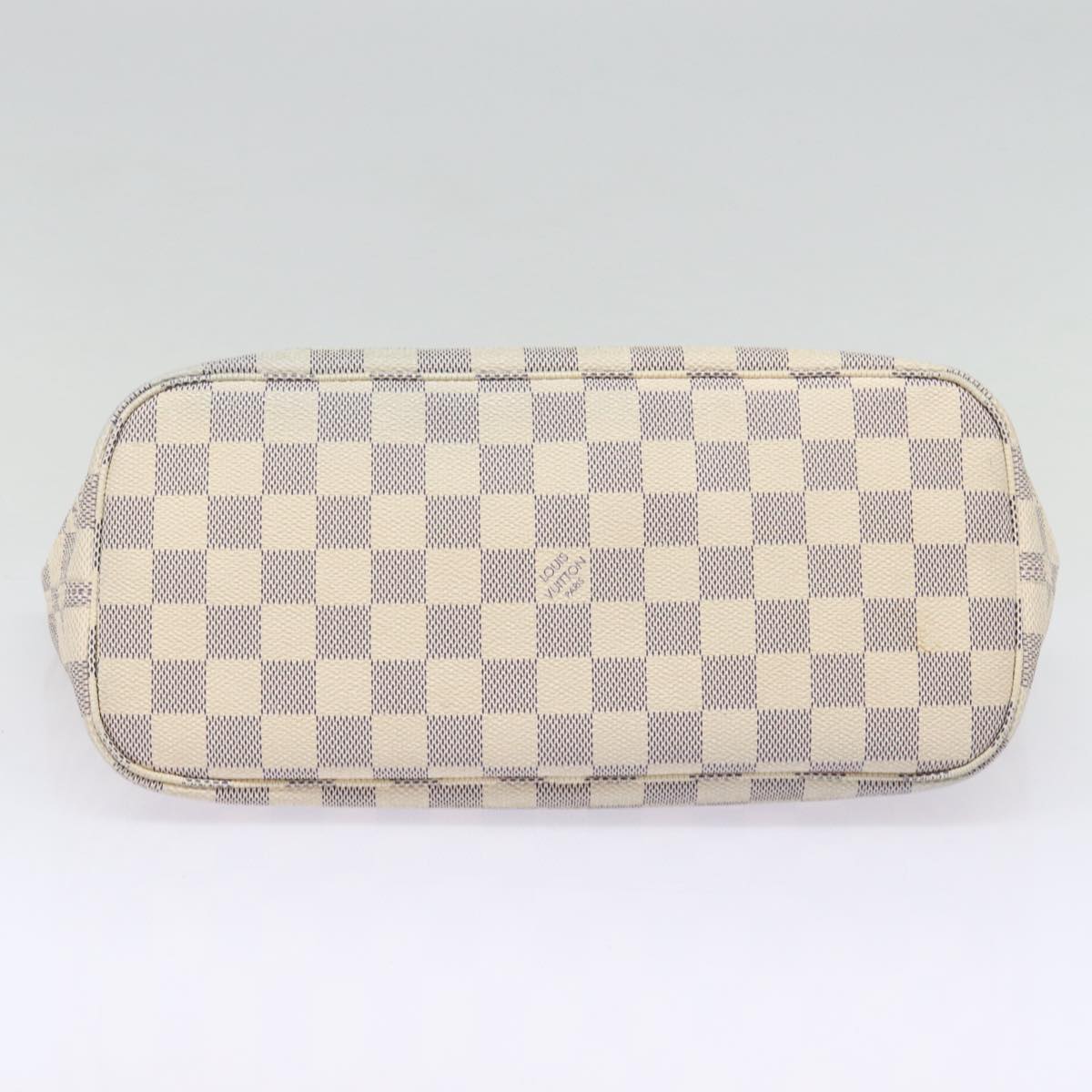LOUIS VUITTON Damier Azur Neverfull PM Tote Bag N41362 LV 87565