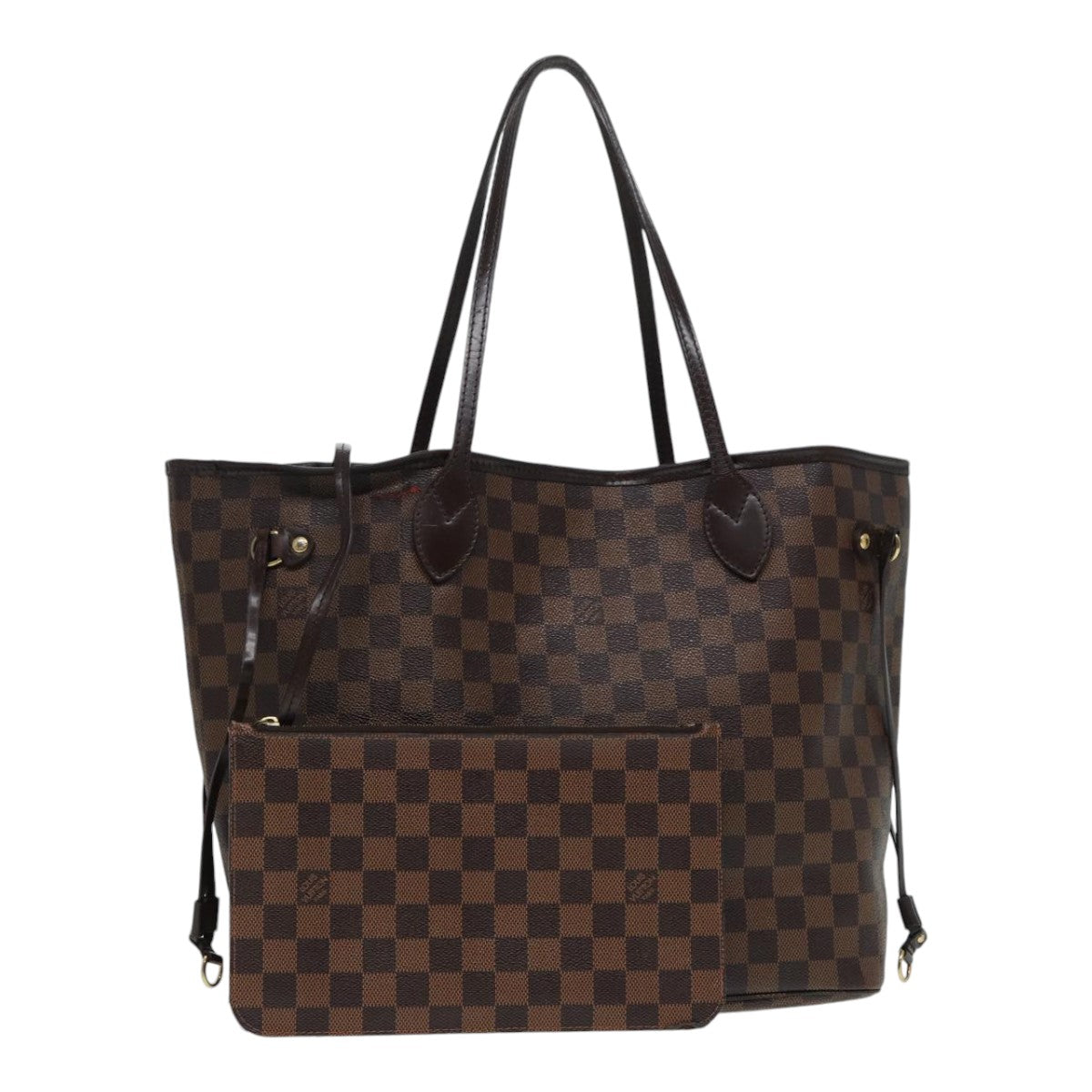 LOUIS VUITTON Damier Ebene Neverfull MM Tote Bag N51105 LV 87567